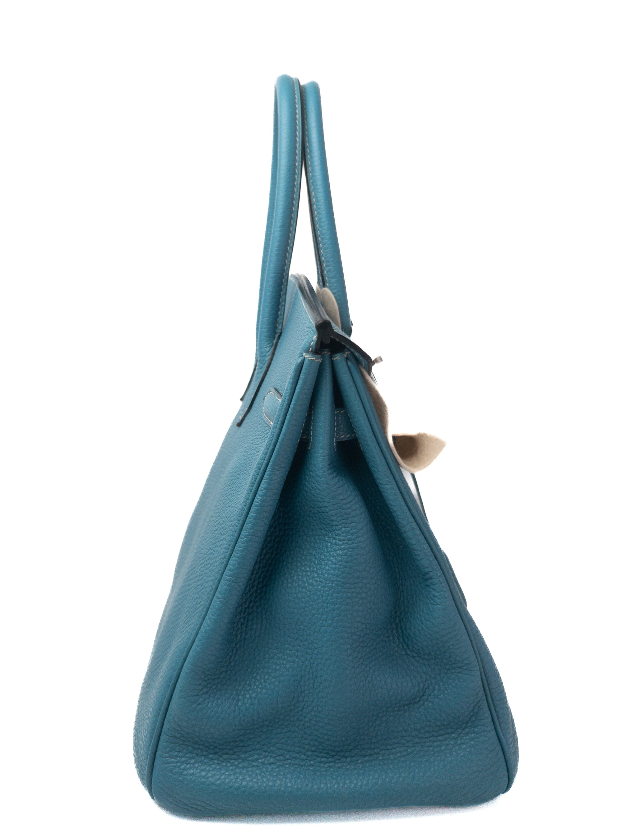Birkin 35 Bleu Jean Palladium Hardware Togo □J