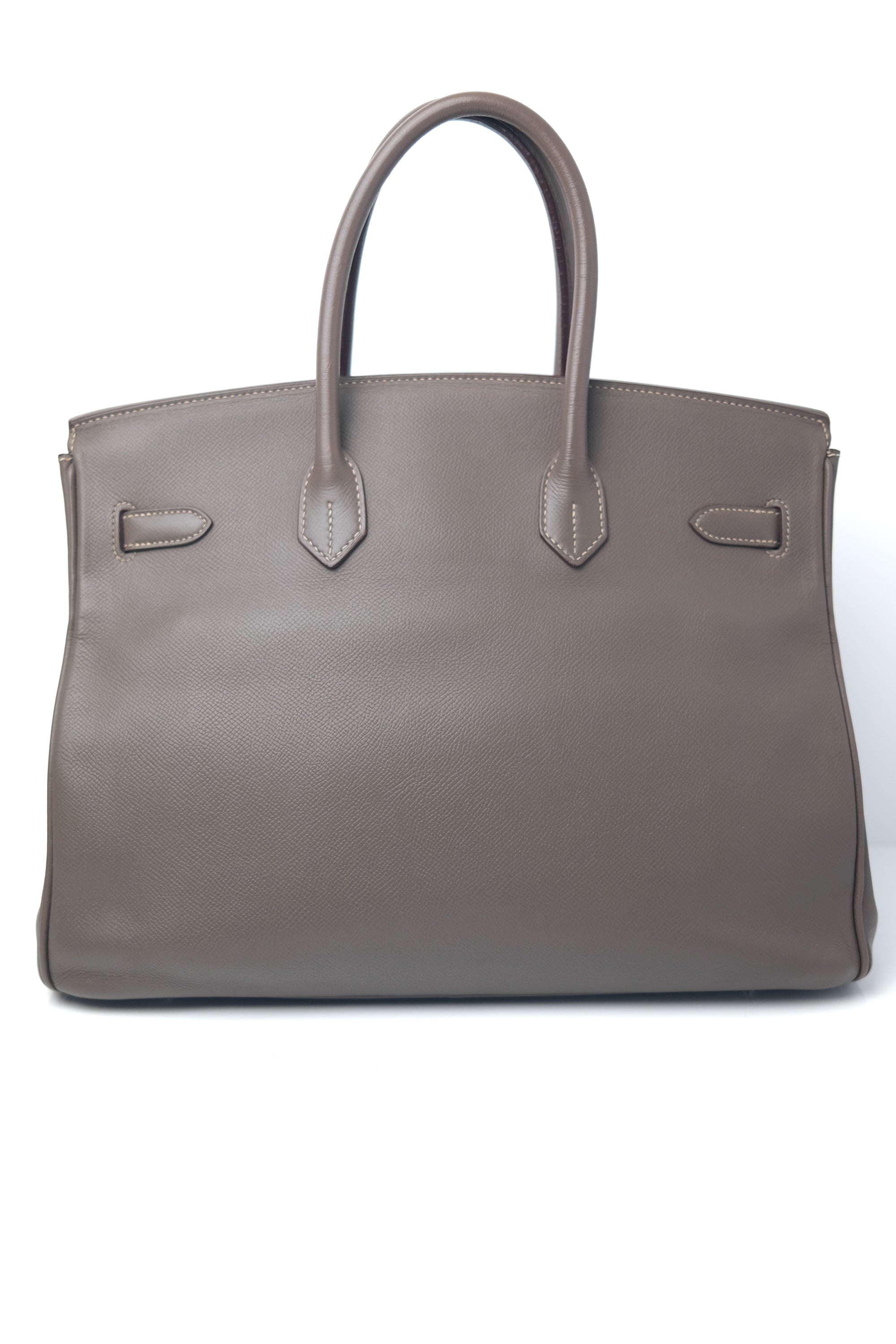 Birkin 35 Etain / Bleu Thalassa interior Palladium Hardware Epsom (Candy Collection) □O