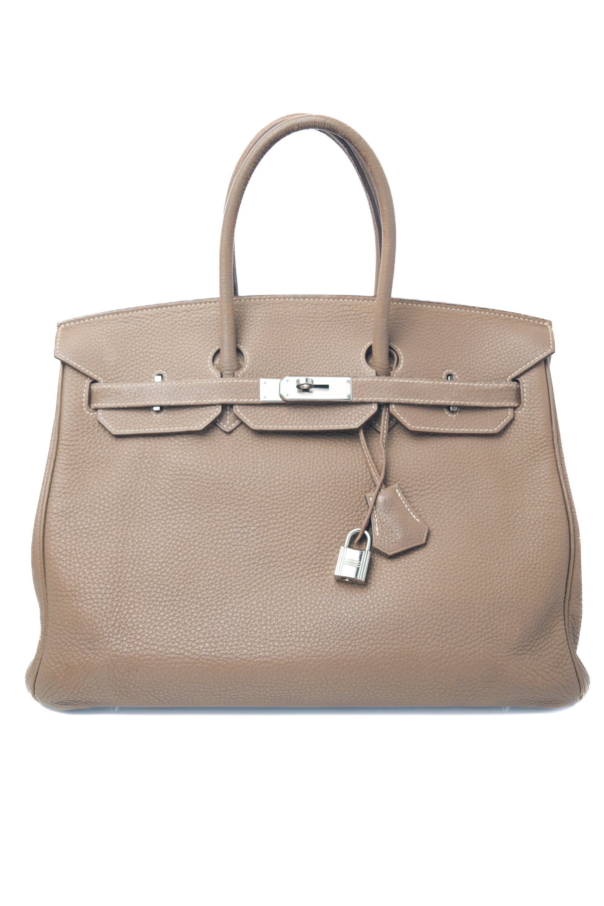 Birkin 35 Etoupe Palladium hardware Togo □N
