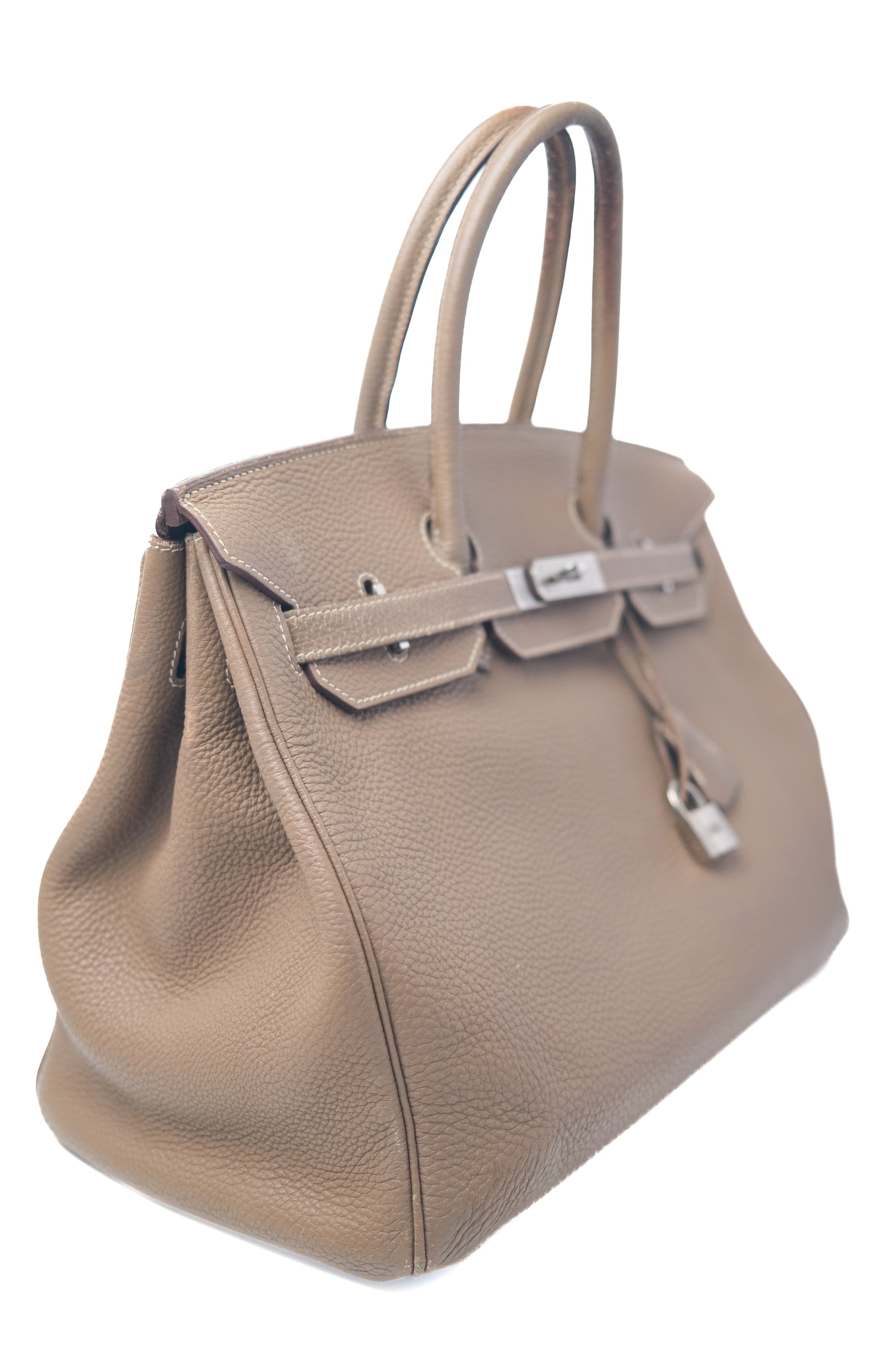 Birkin 35 Etoupe Palladium hardware Togo □N
