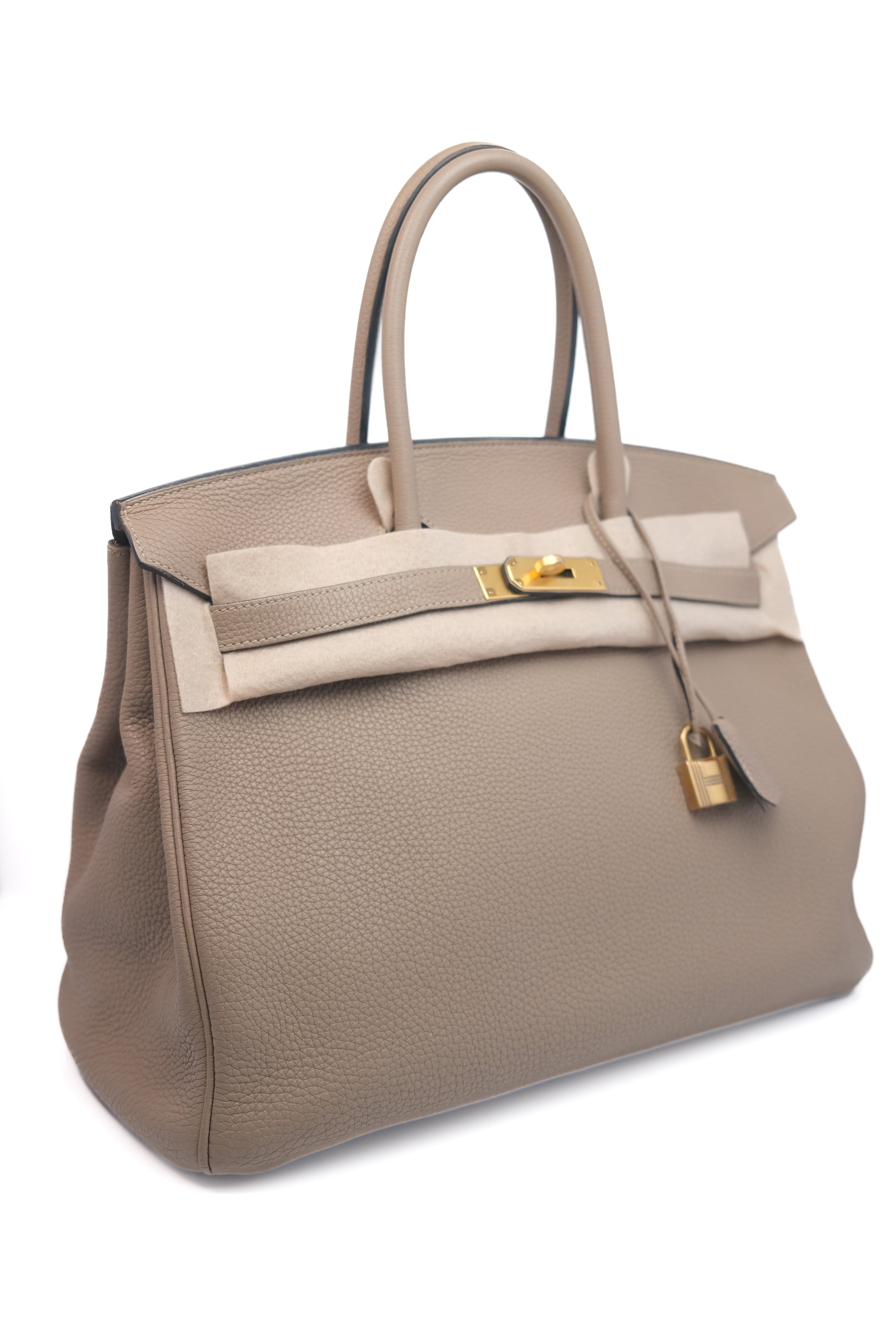 Birkin 35 Gris T Gold Hardware Togo