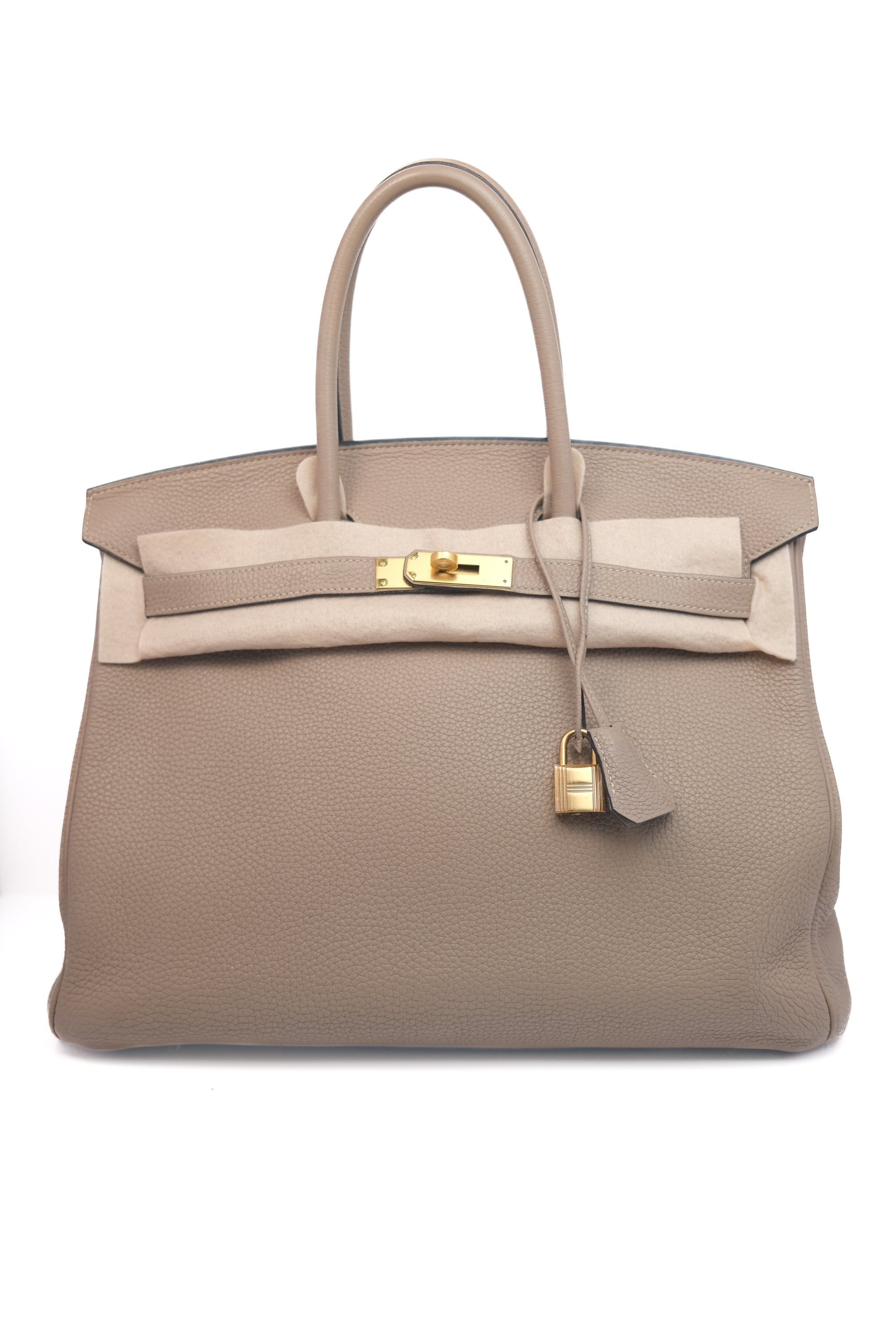 Birkin 35 Gris T Gold Hardware Togo