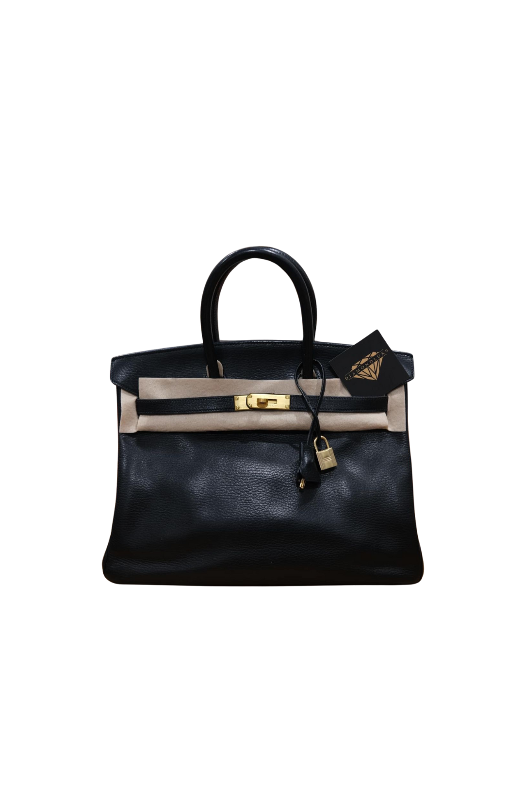 Birkin 35 Noir Gold Hardware Ardennes