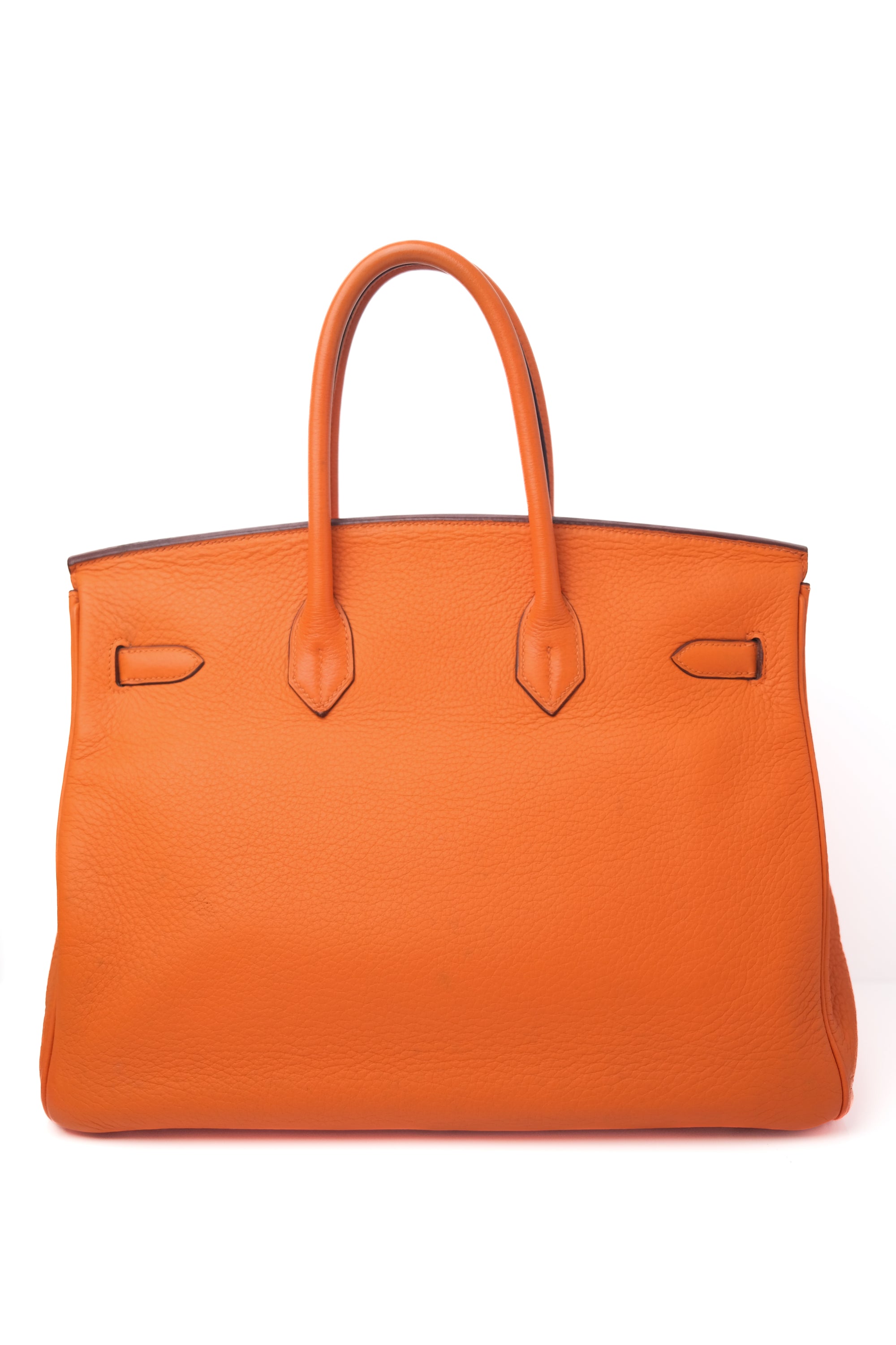 Birkin 35 Orange Palladium Hardware □H