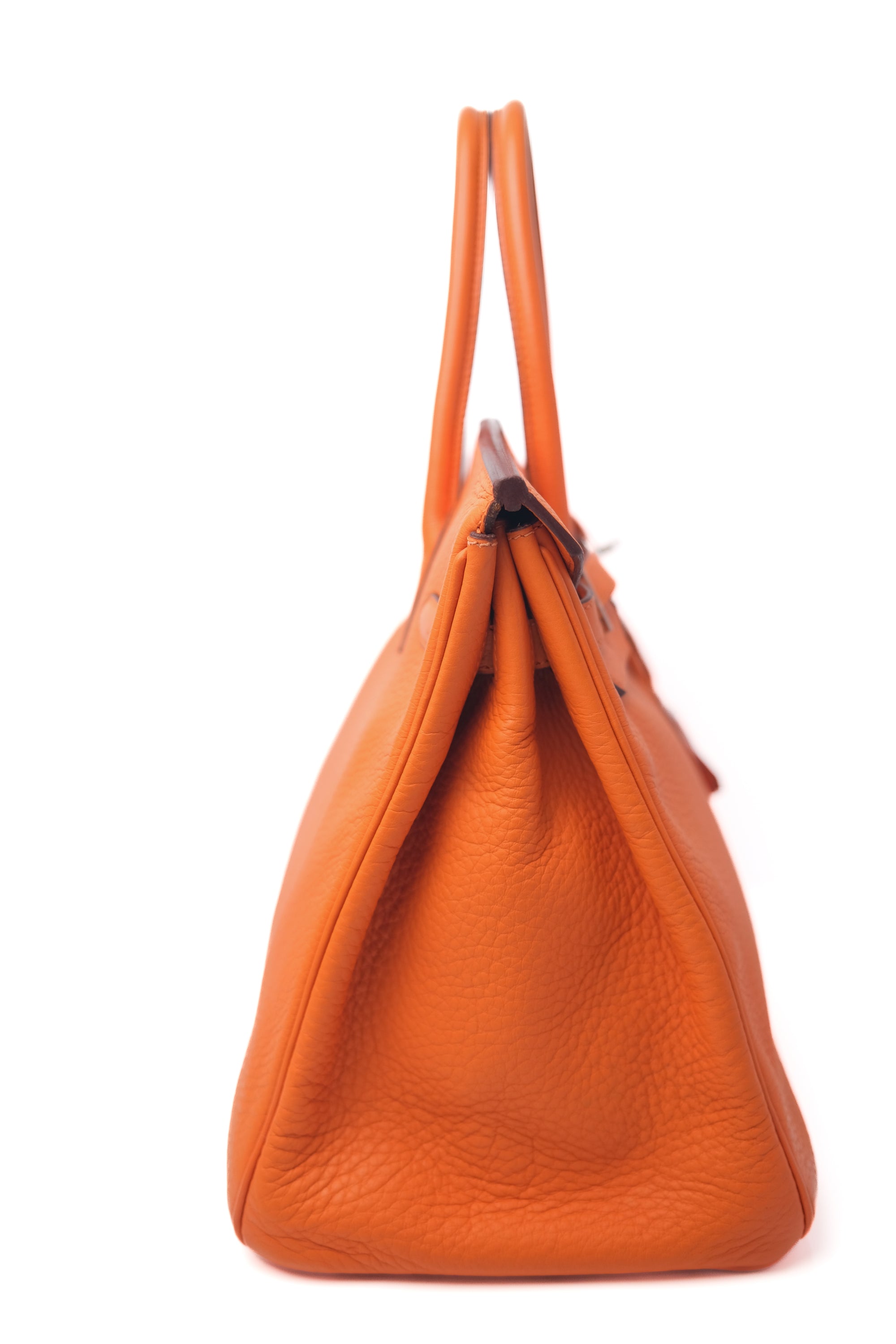 Birkin 35 Orange Palladium Hardware □H