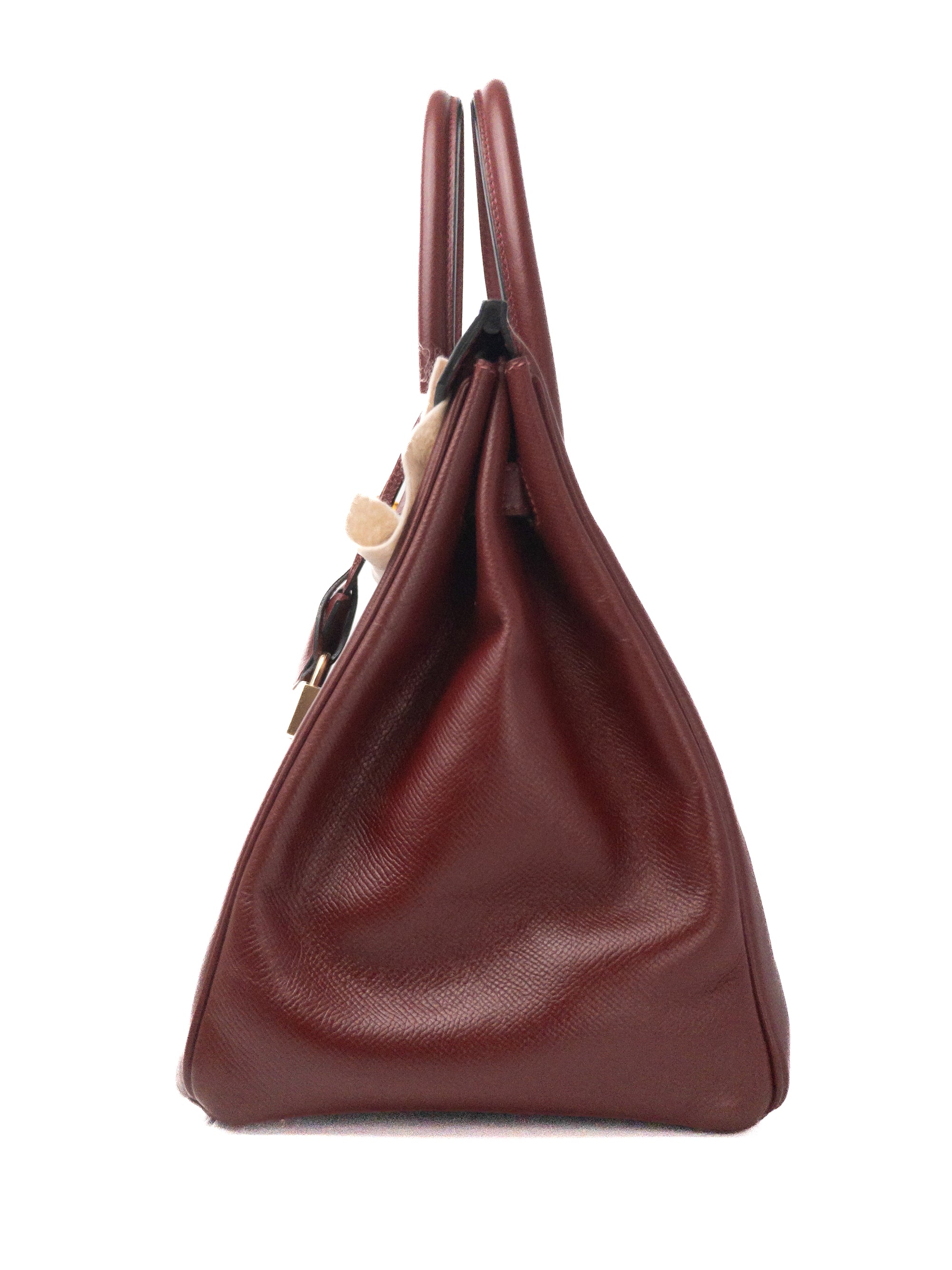 Birkin 35 Rouge H Gold Hardware Epsom □F