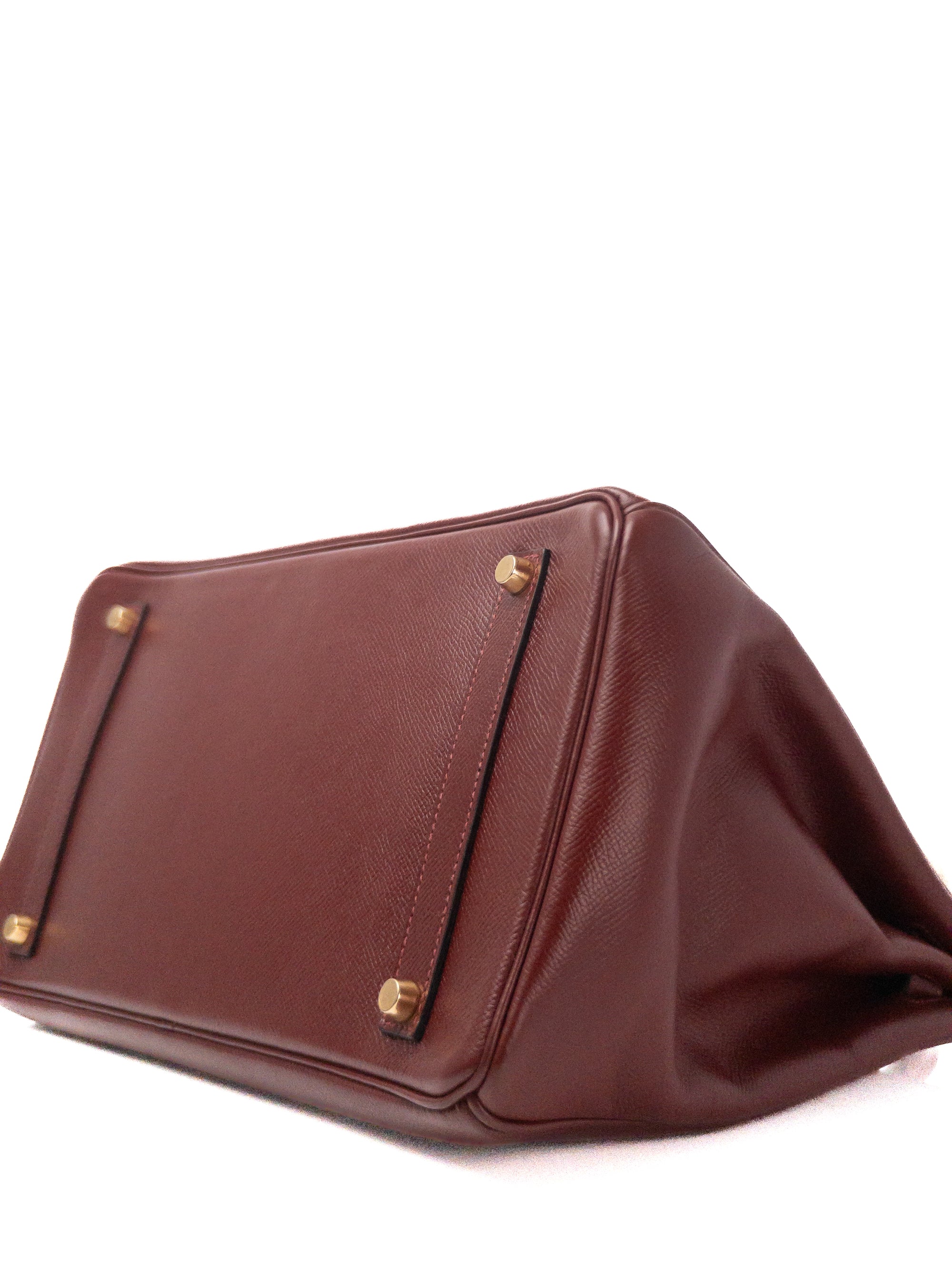Birkin 35 Rouge H Gold Hardware Epsom □F