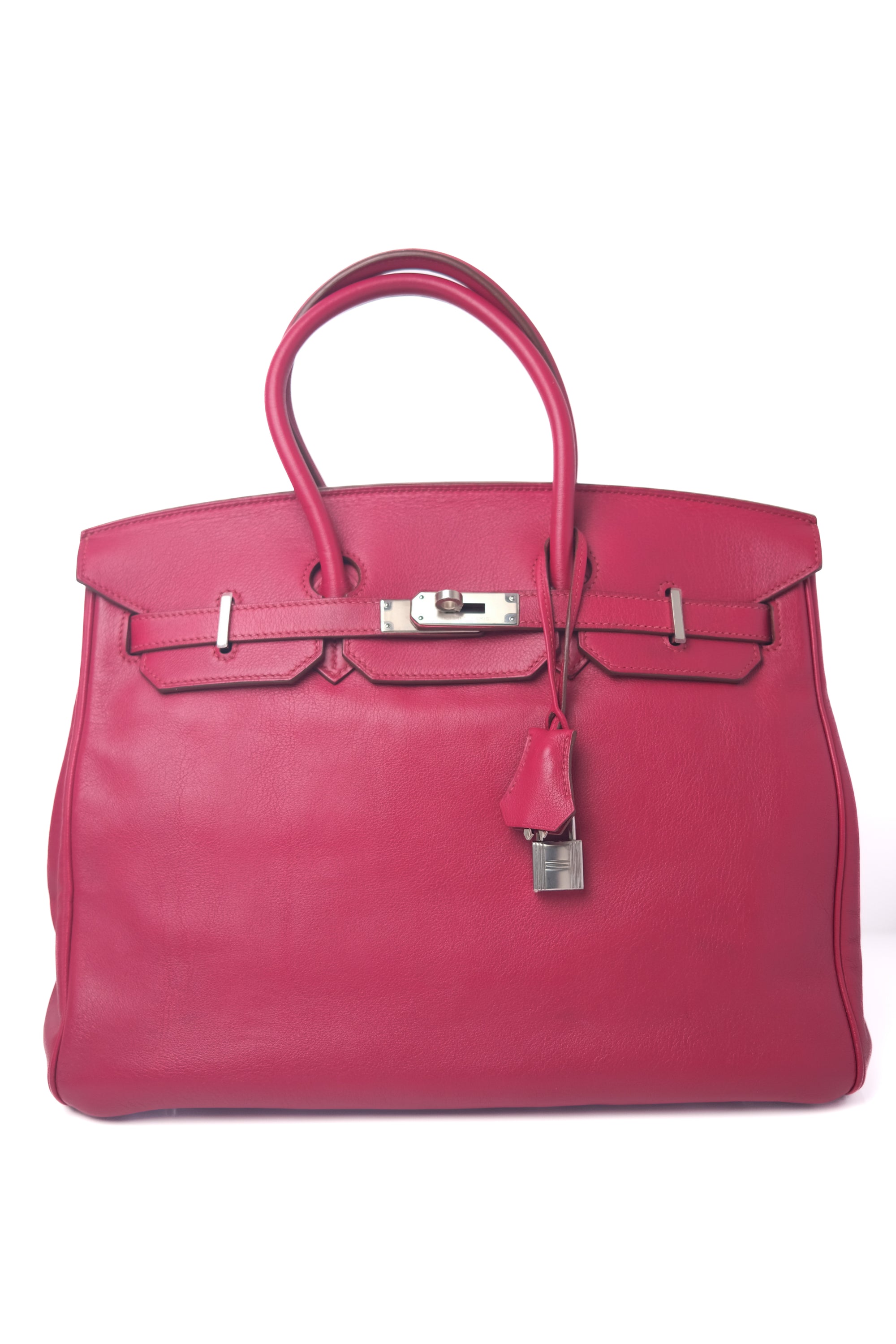 Birkin 35 Ruby Palladium Hardware Swift □N