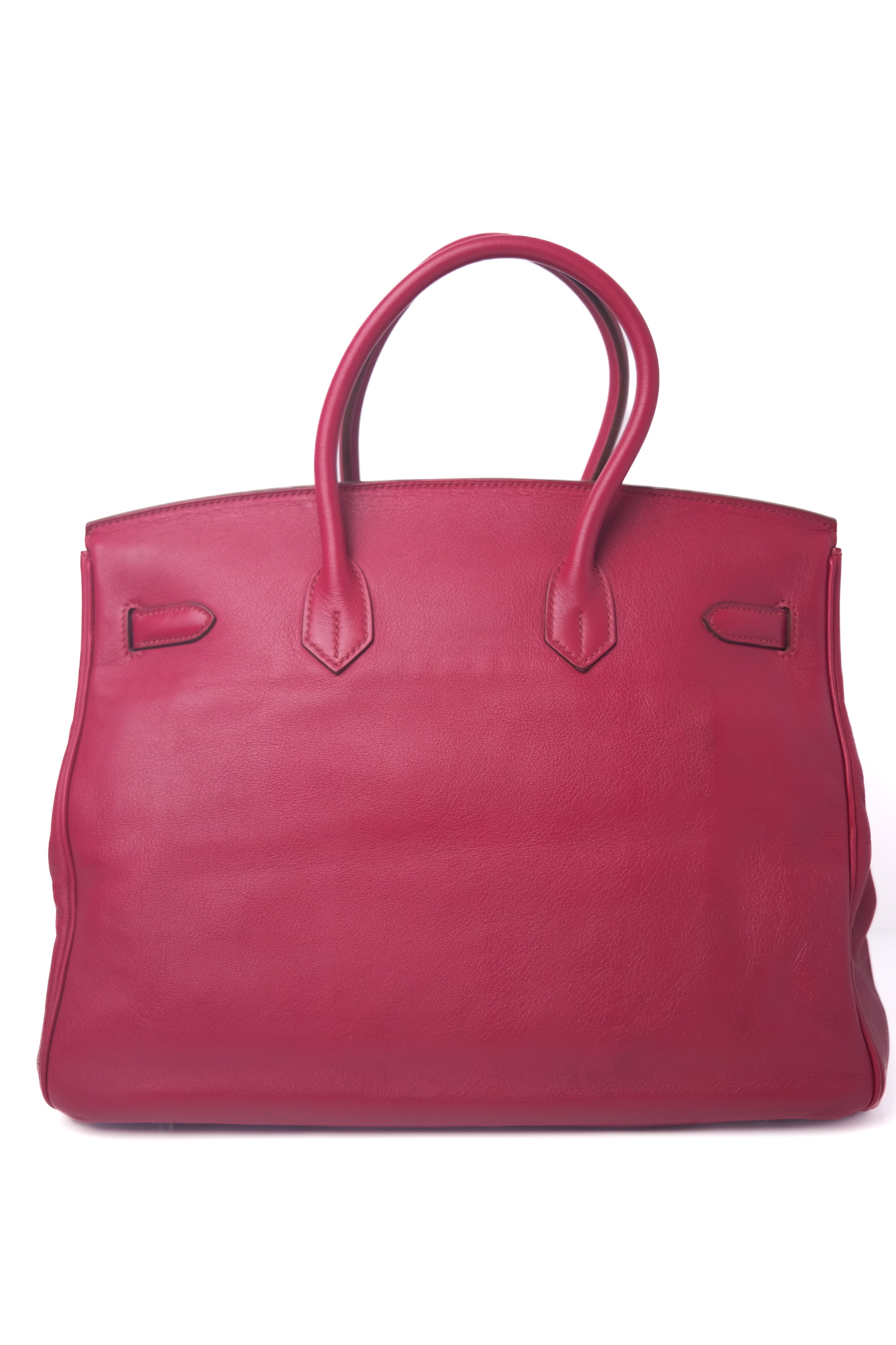 Birkin 35 Ruby Palladium Hardware Swift □N