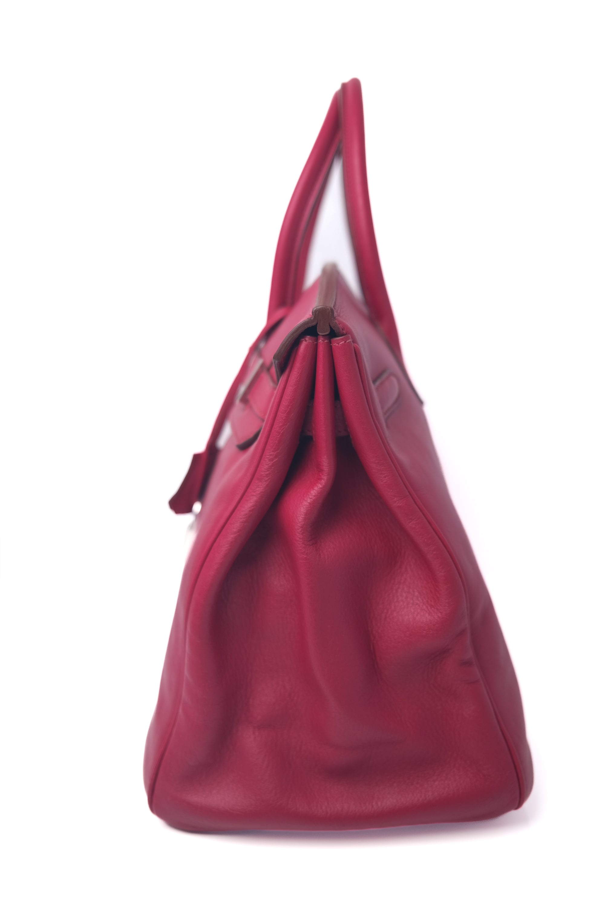 Birkin 35 Ruby Palladium Hardware Swift □N