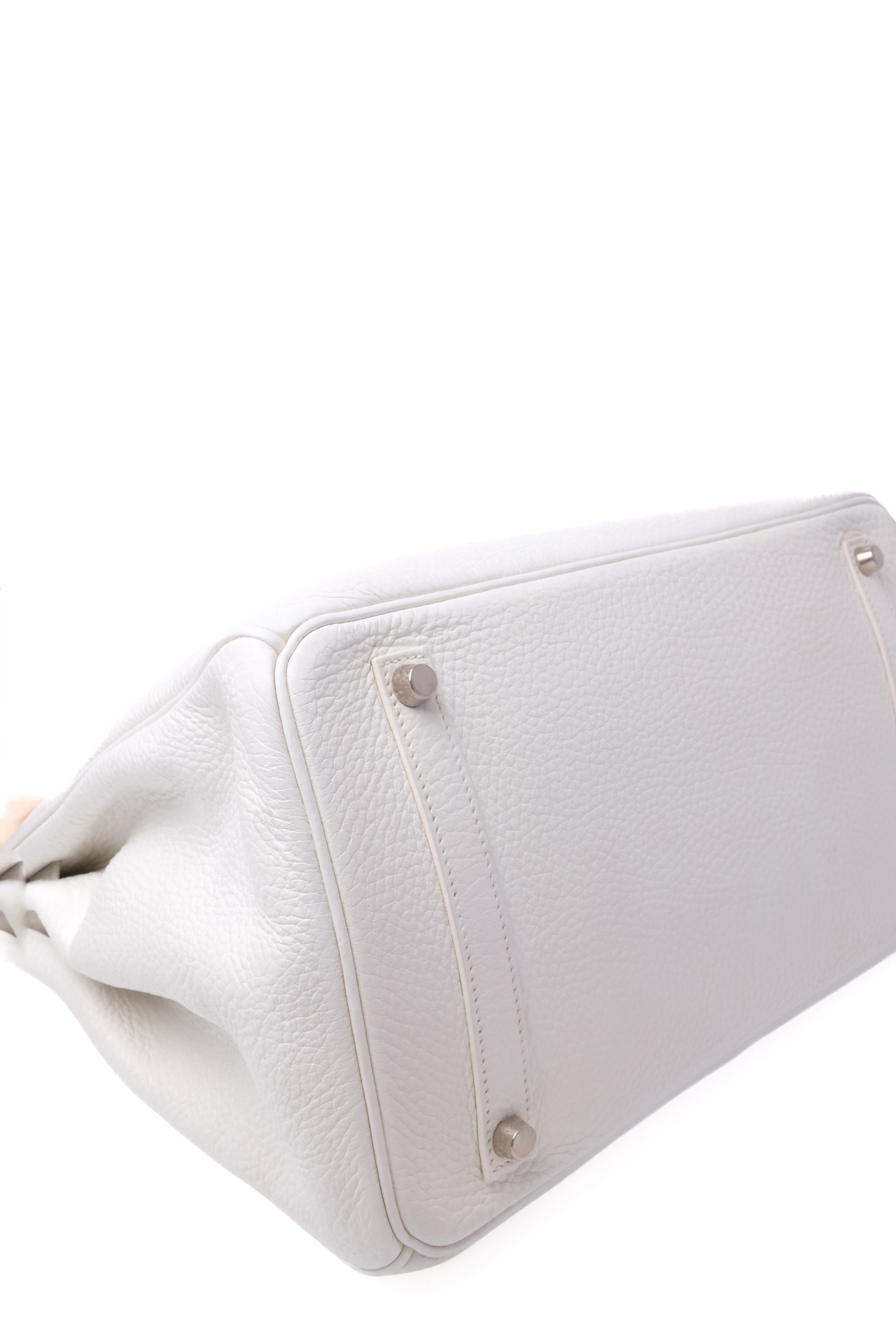 Birkin 35 Blanc Palladium Hardware