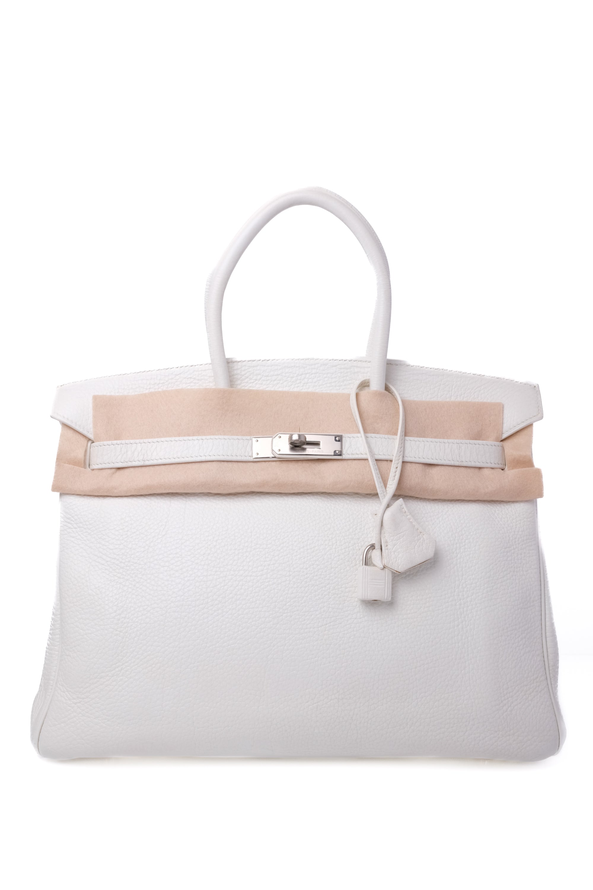 Birkin 35 Blanc Palladium Hardware