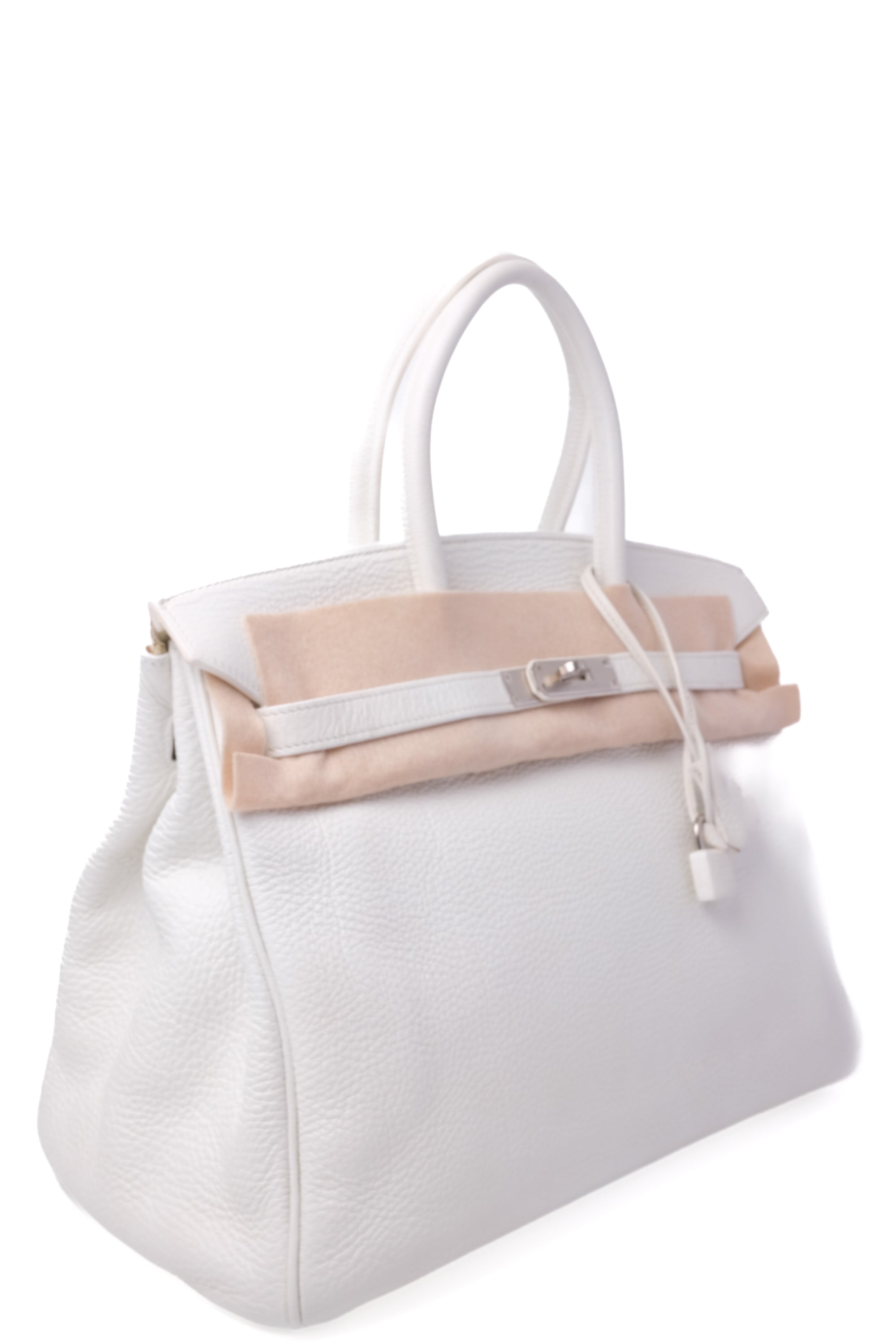 Birkin 35 Blanc Palladium Hardware