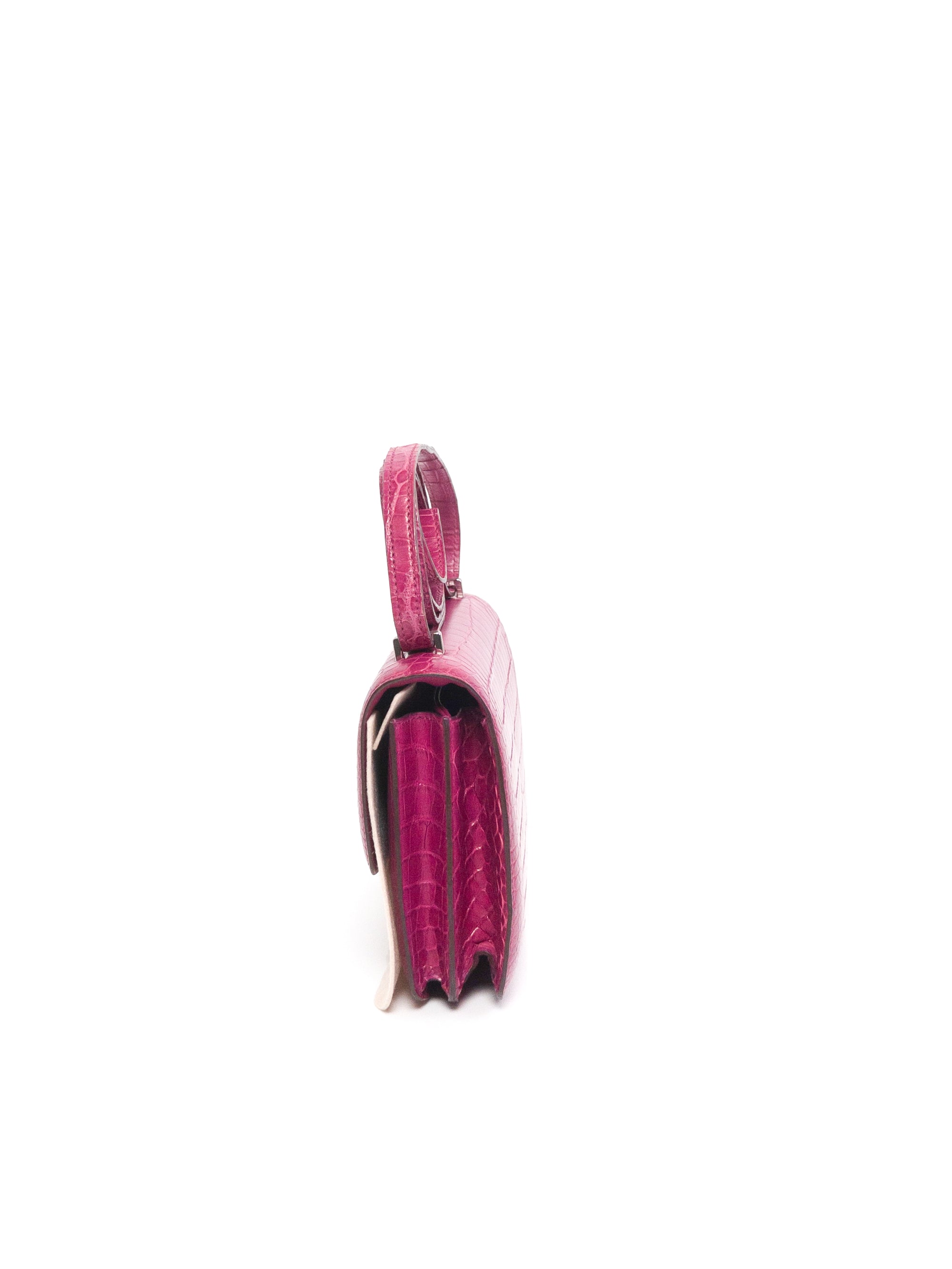 Constance 18 Alligator Rose Scheherazade Palladium Hardware □R