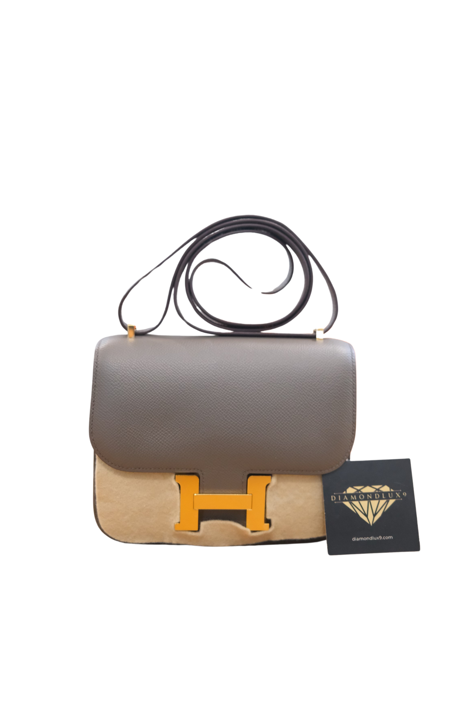 Constance 18 Gris Etain Gold Hardware Z