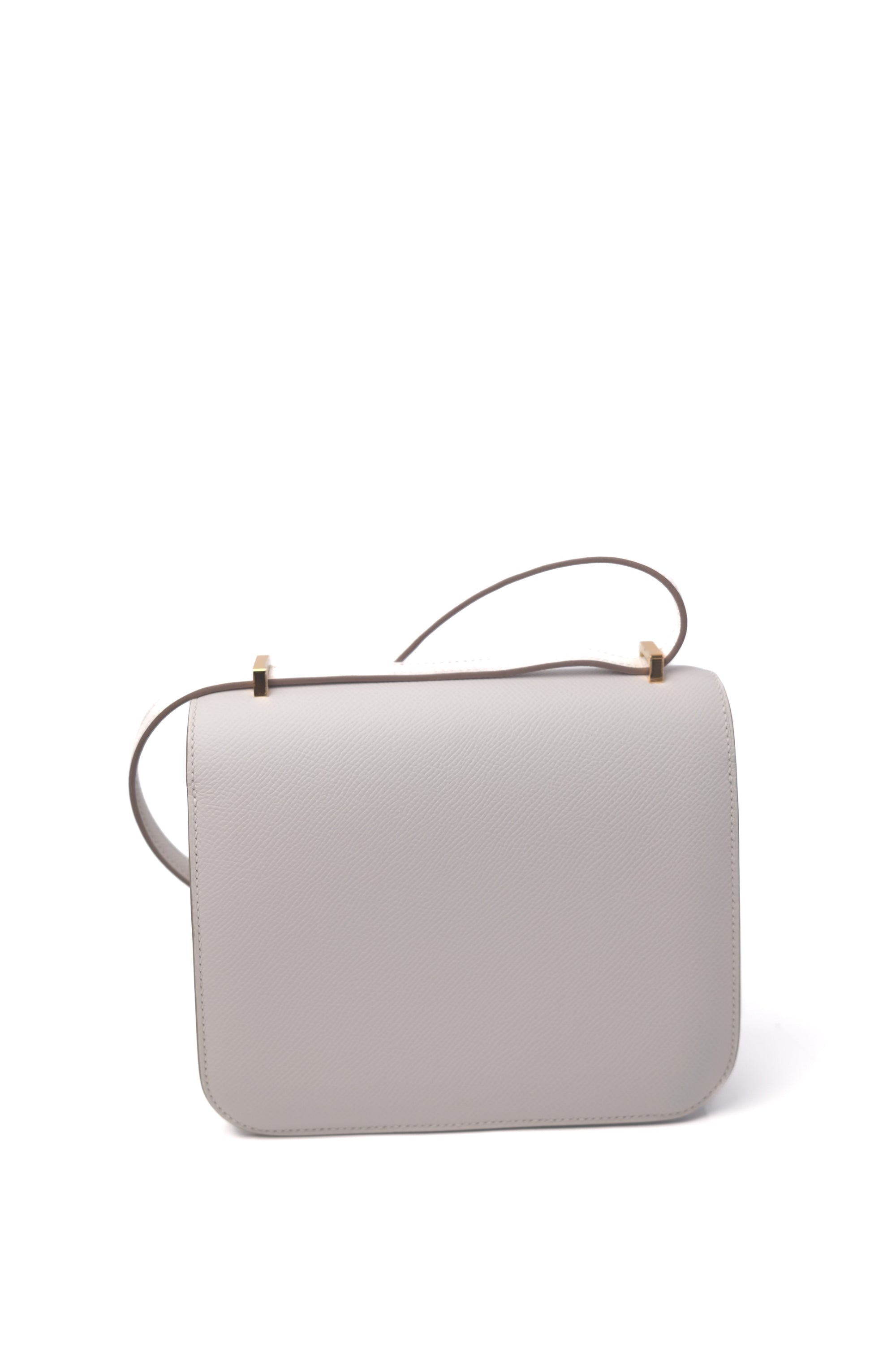 Constance 18 Mirror Gris Pale Gold Hardware Epsom B