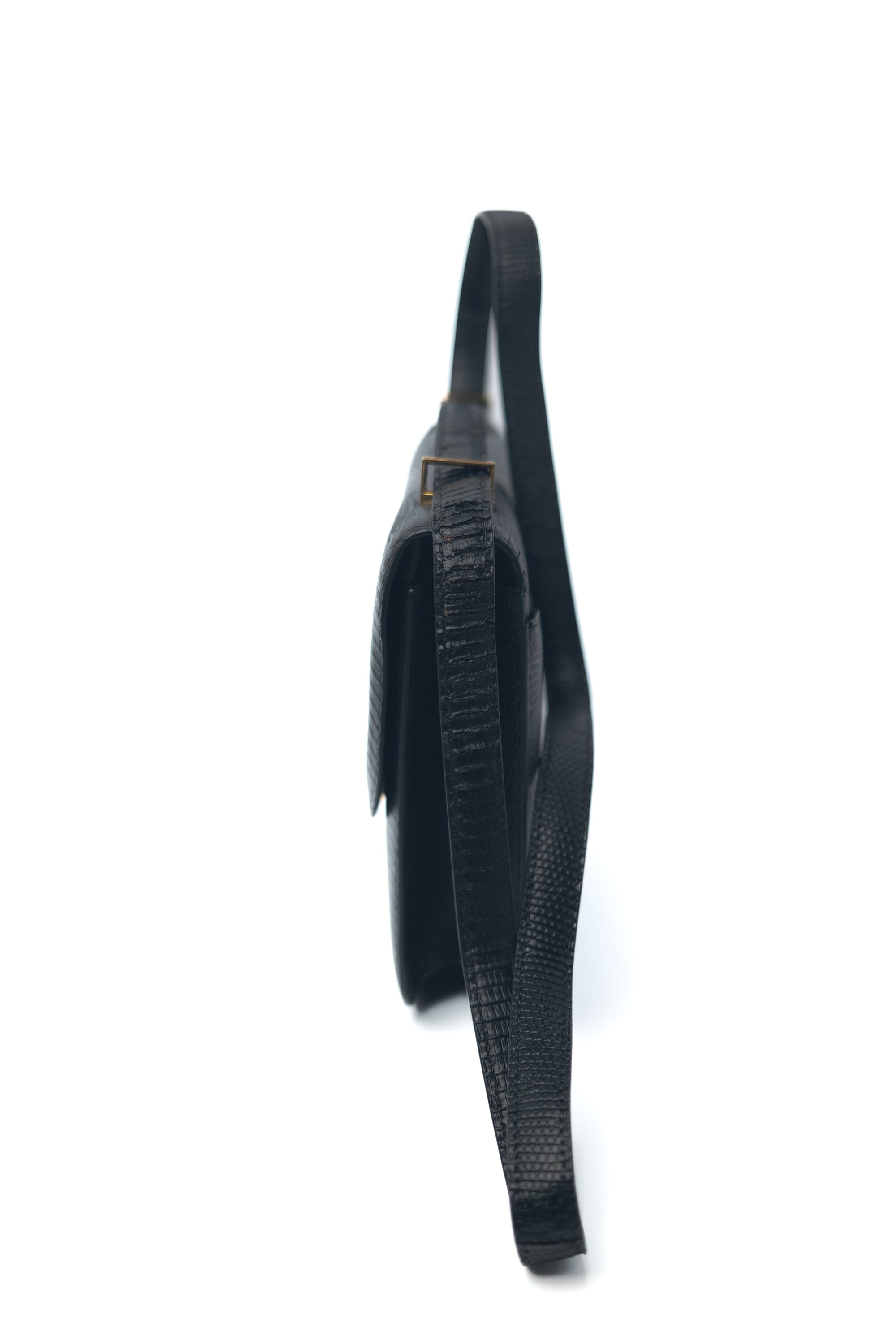 Constance 24 Noir Gold Hardware Lizard 〇S