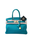 Birkin 30 Vert Verone Gold Hardware Clemence A
