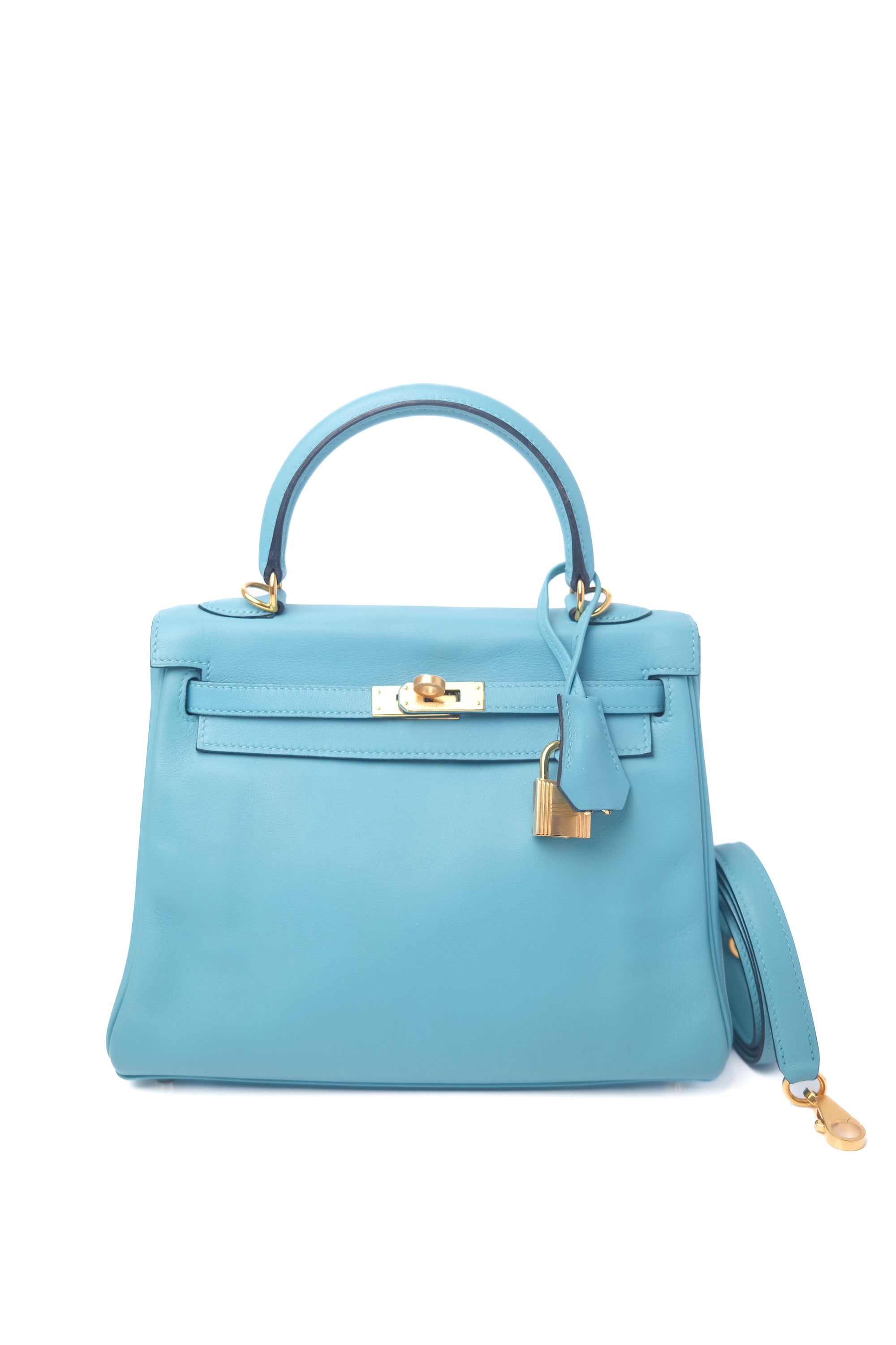 Kelly 25 Tiffany Blue Gold Hardware Swift X