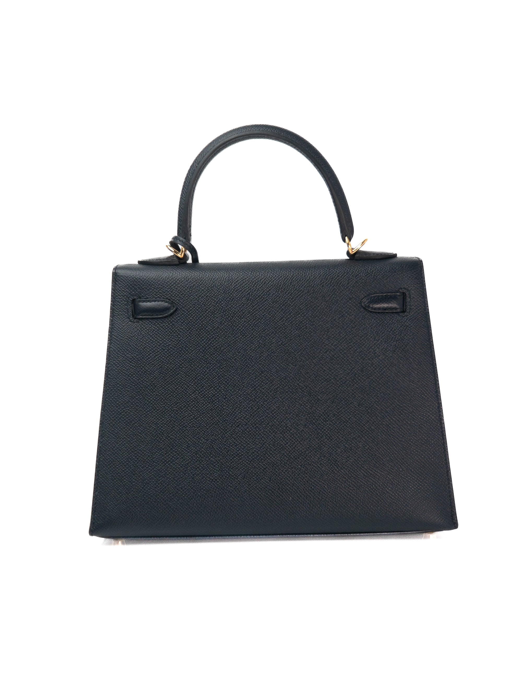 Kelly 25 Indigo (can pass as Black) Gold Hardware Epsom Z