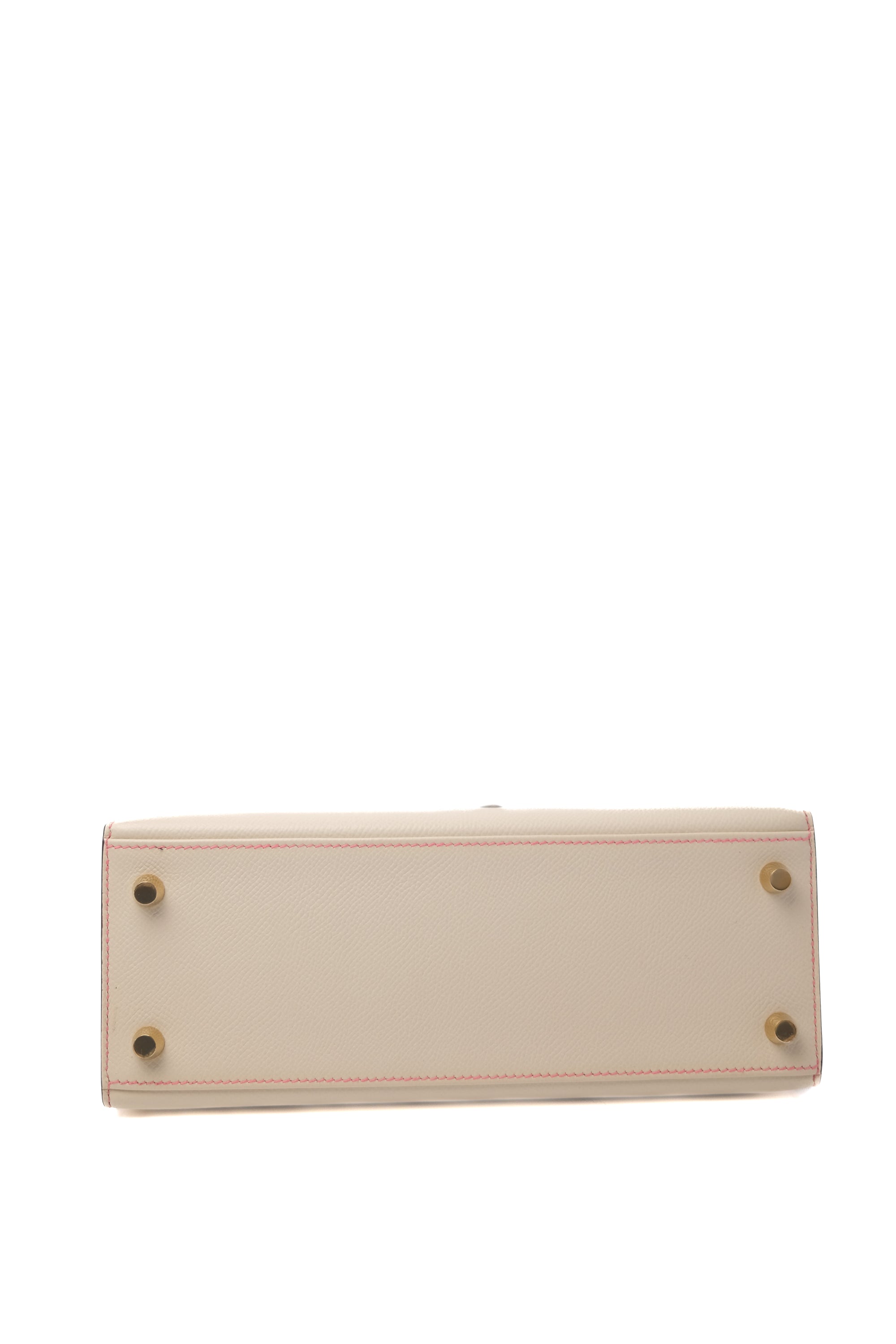 Kelly 25 Nata/Etoupe Brushed Gold Hardware Epsom D