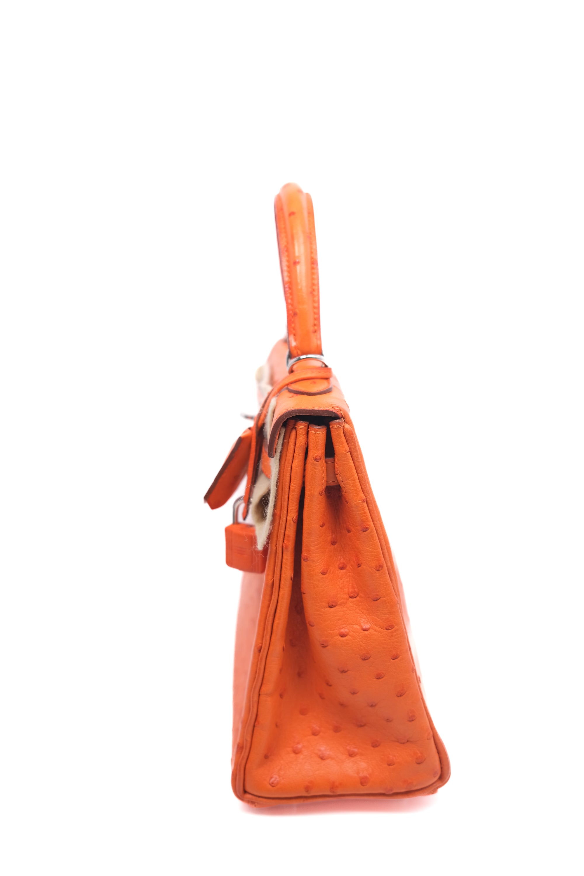 Kelly 25 Ostrich Orange