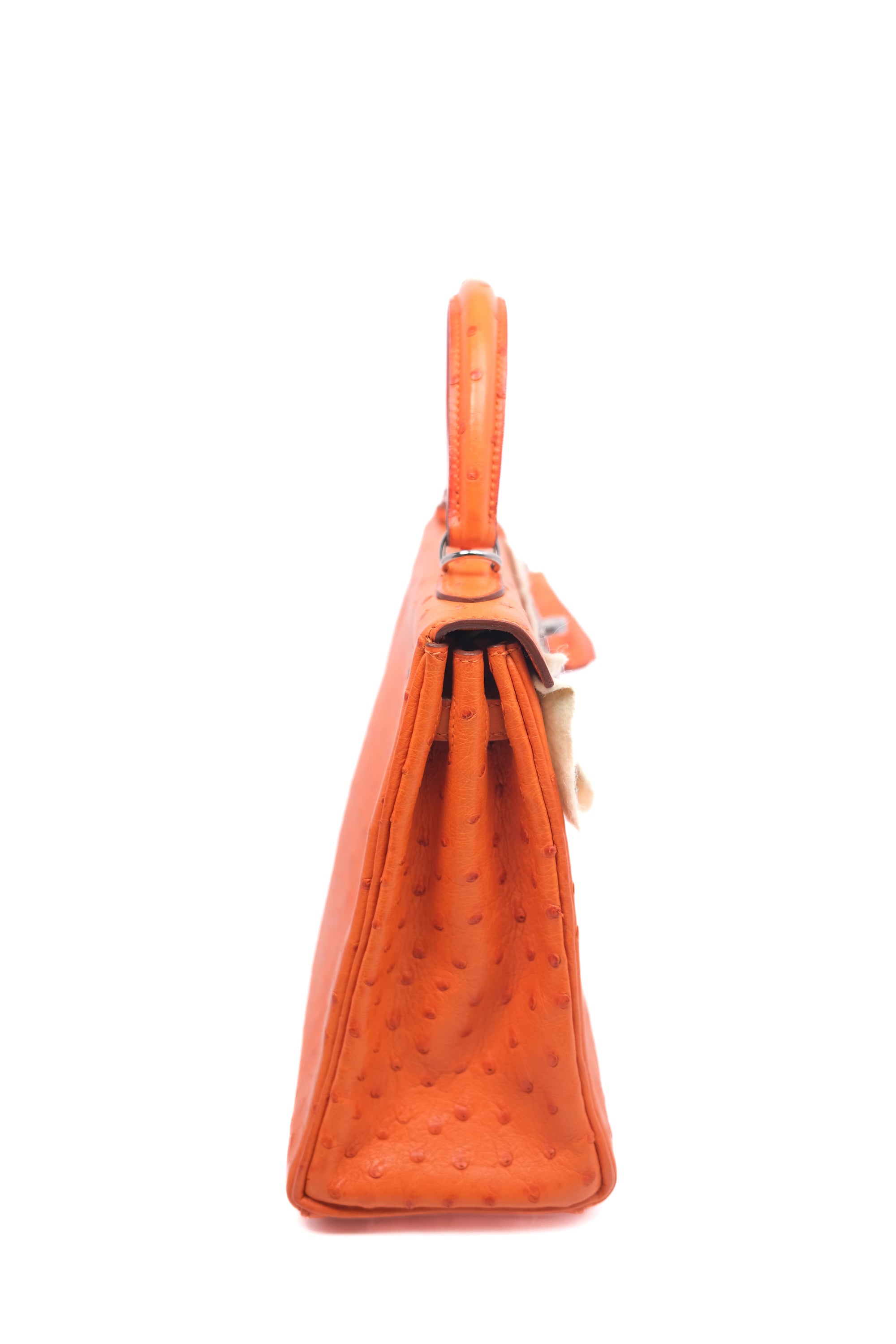 Kelly 25 Ostrich Orange