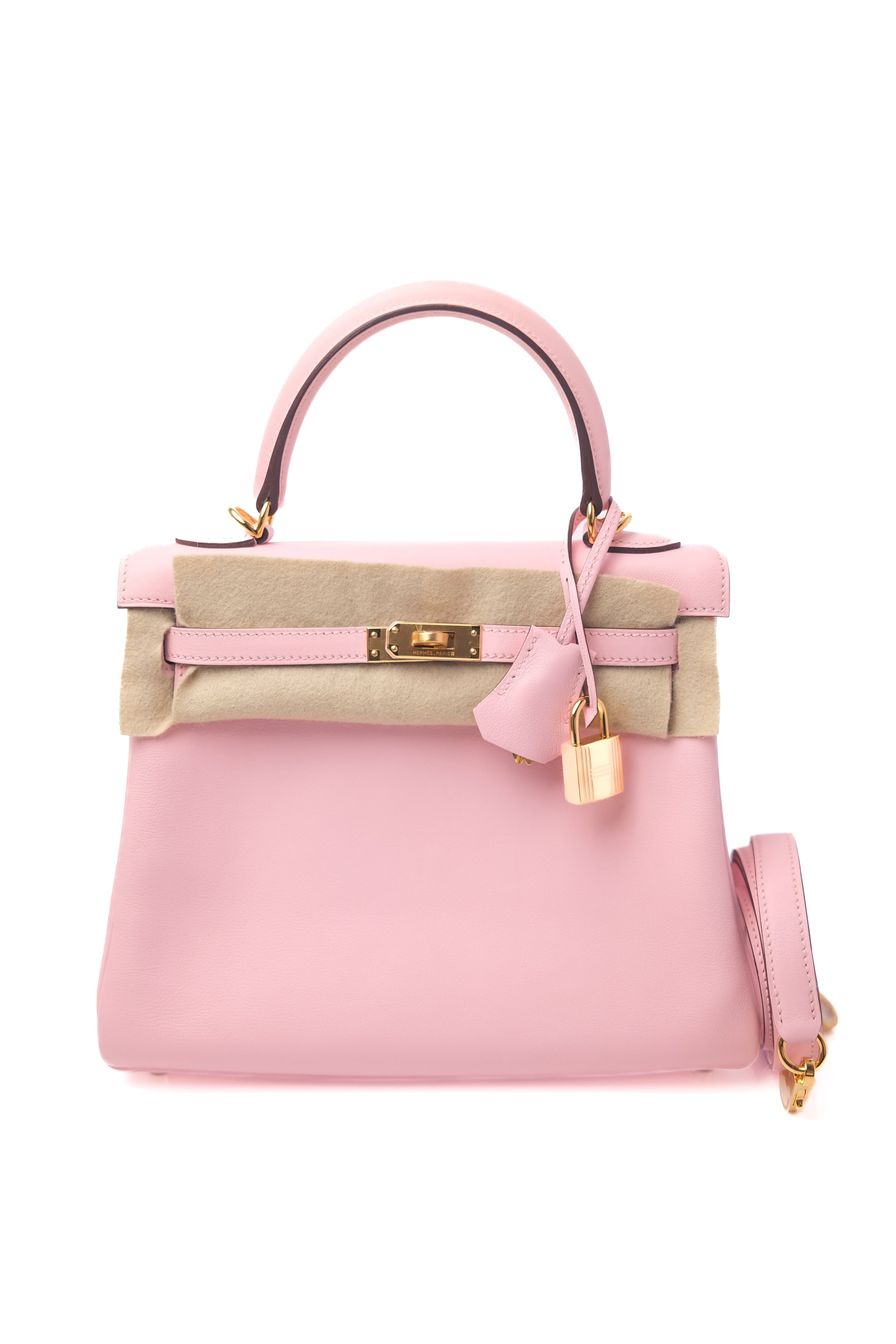 Kelly 25 Rose Sakura Gold Hardware Swift T