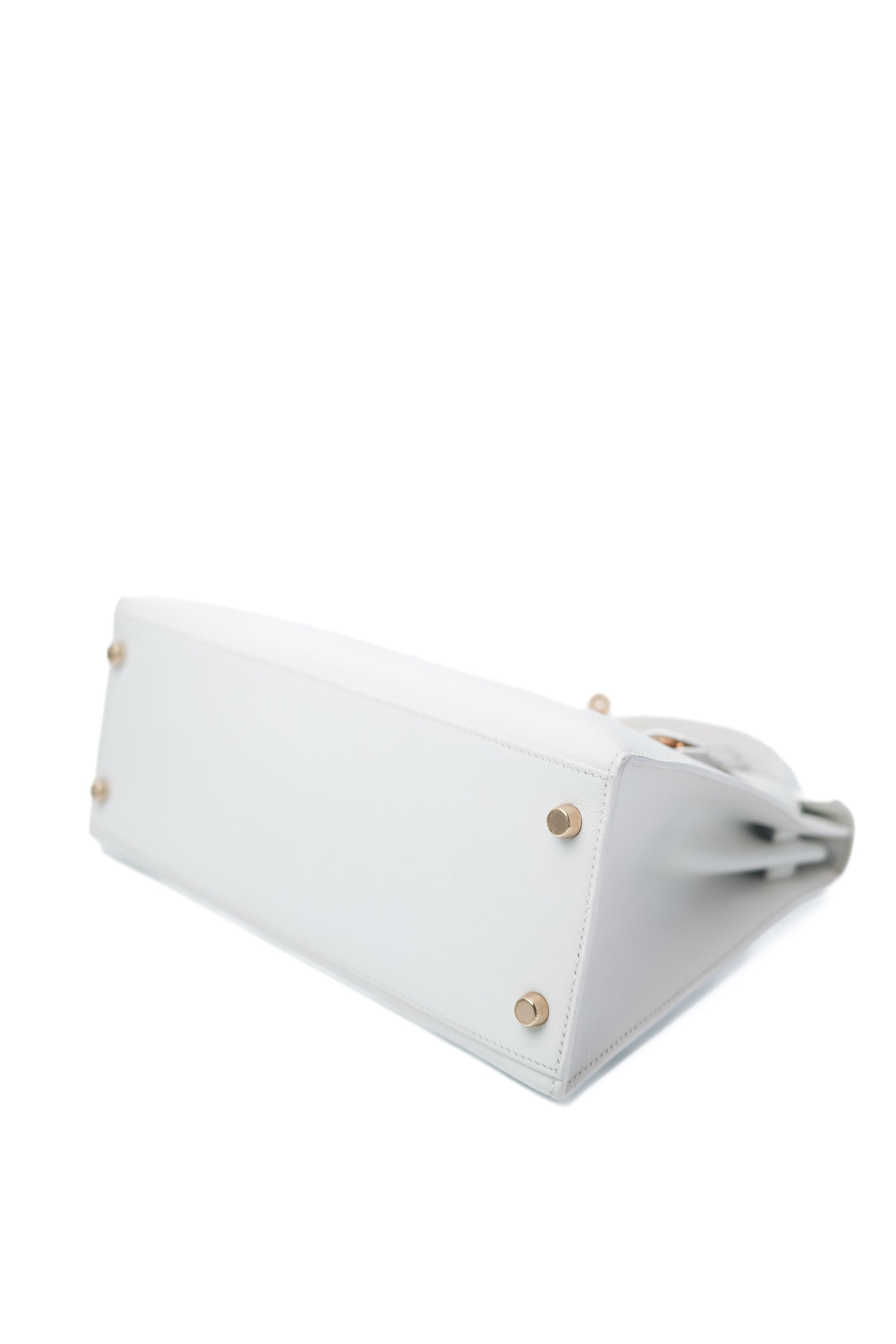 Kelly 28 Blanc Gold Hardware 〇W