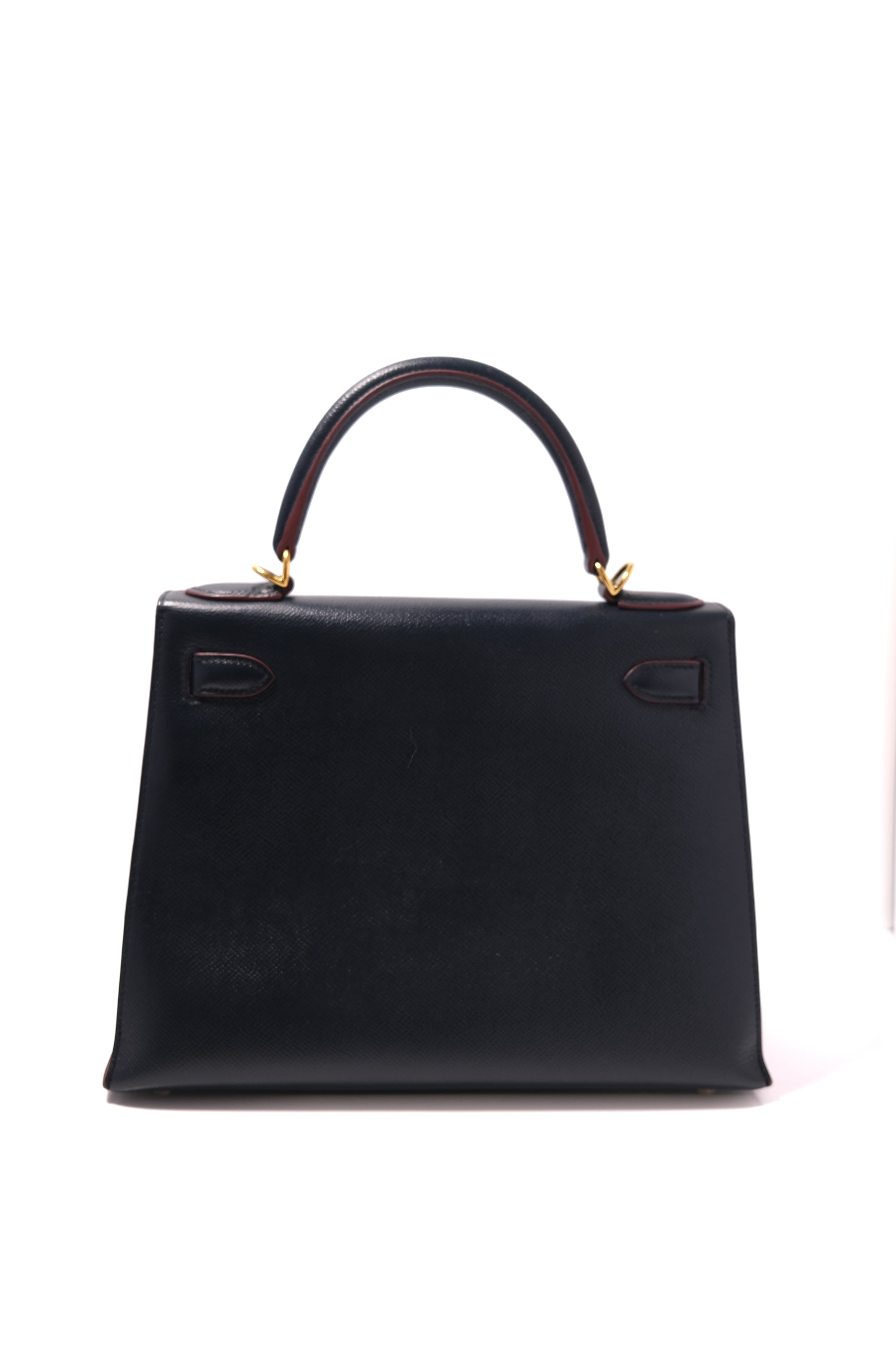 Kelly 28 Bleu Indigo Gold Hardware Epsom