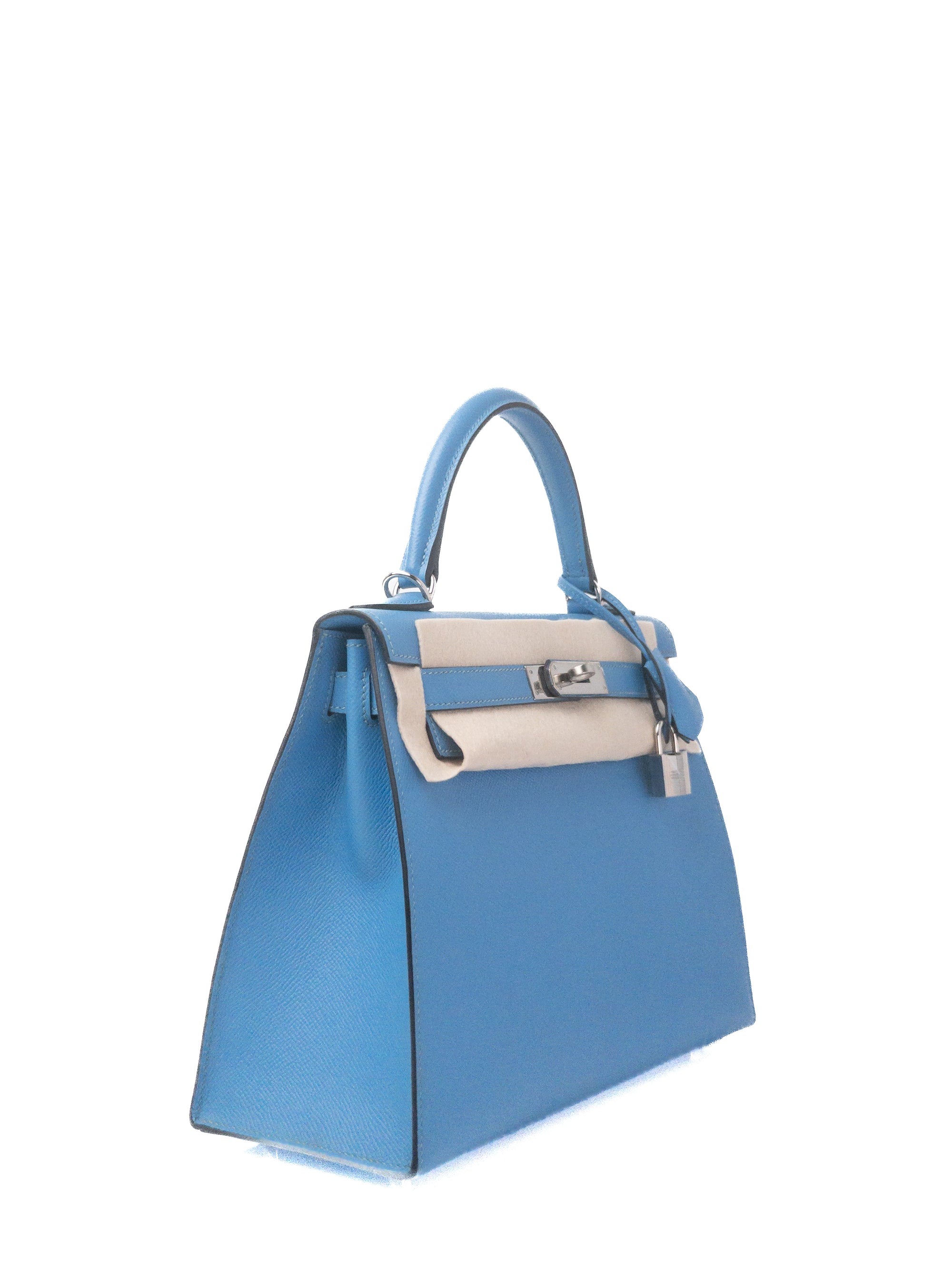 Kelly 28 Bleu Paradise Palladium Hardware Epsom X