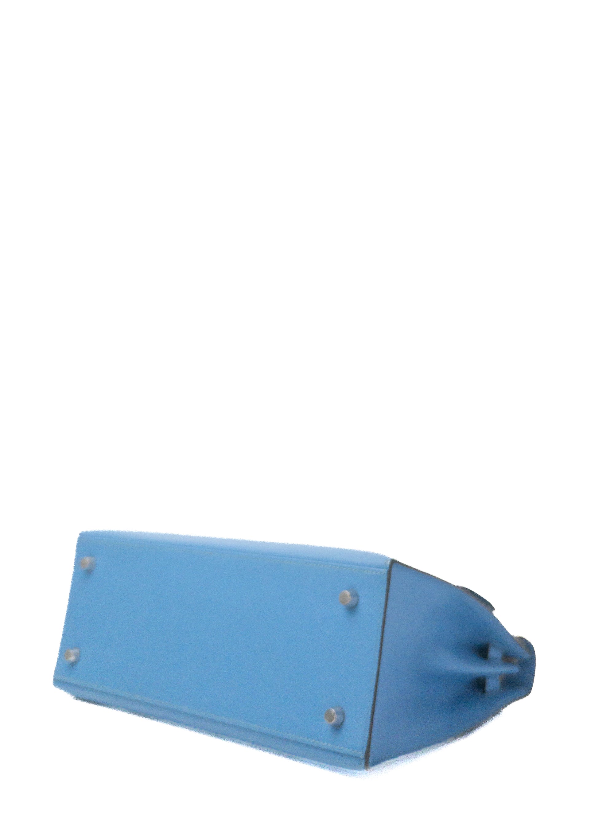 Kelly 28 Bleu Paradise Palladium Hardware Epsom X