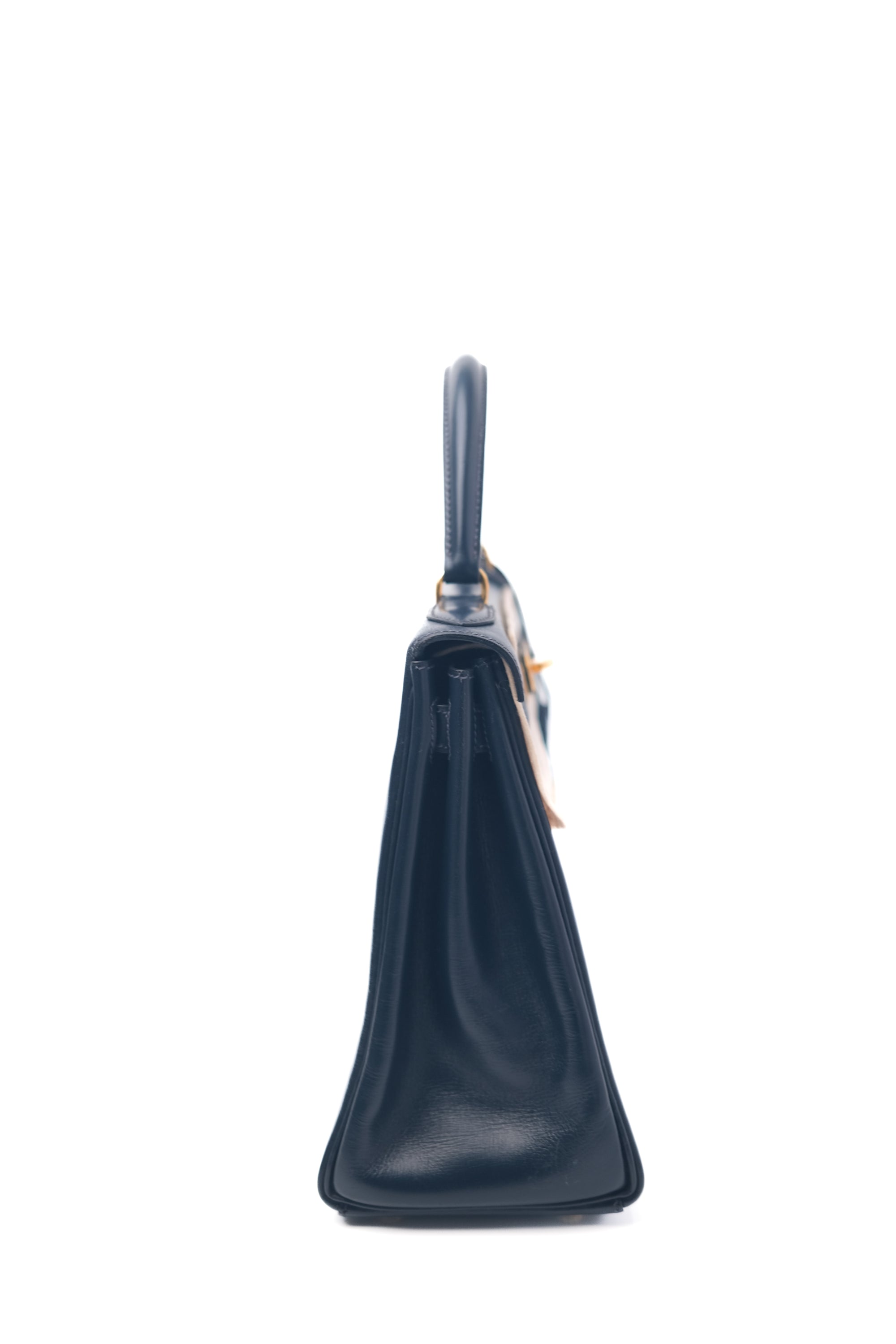 Kelly 28 Indigo (Near Black) Gold Hardware Box 〇Q