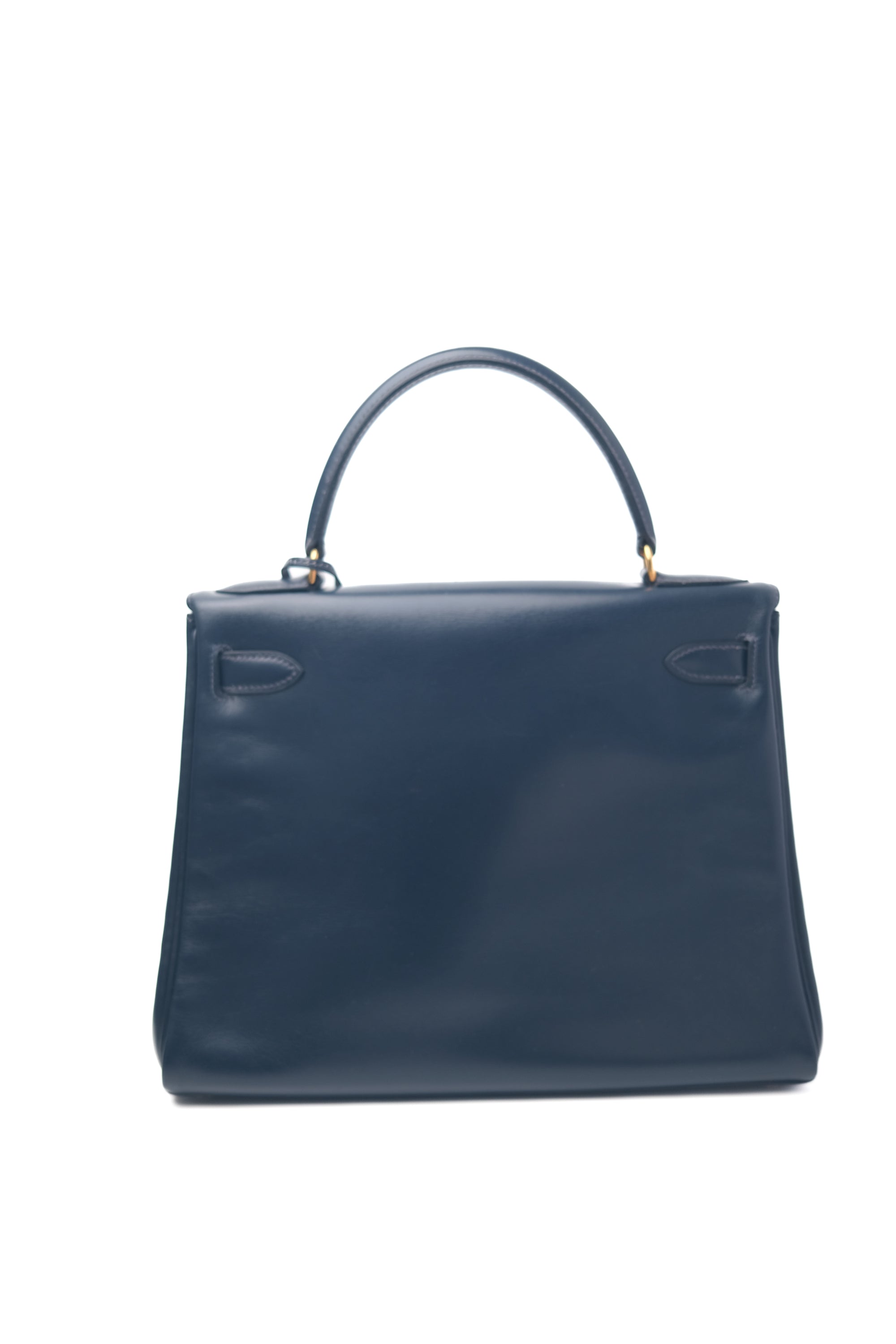 Kelly 28 Indigo (Near Black) Gold Hardware Box 〇Q