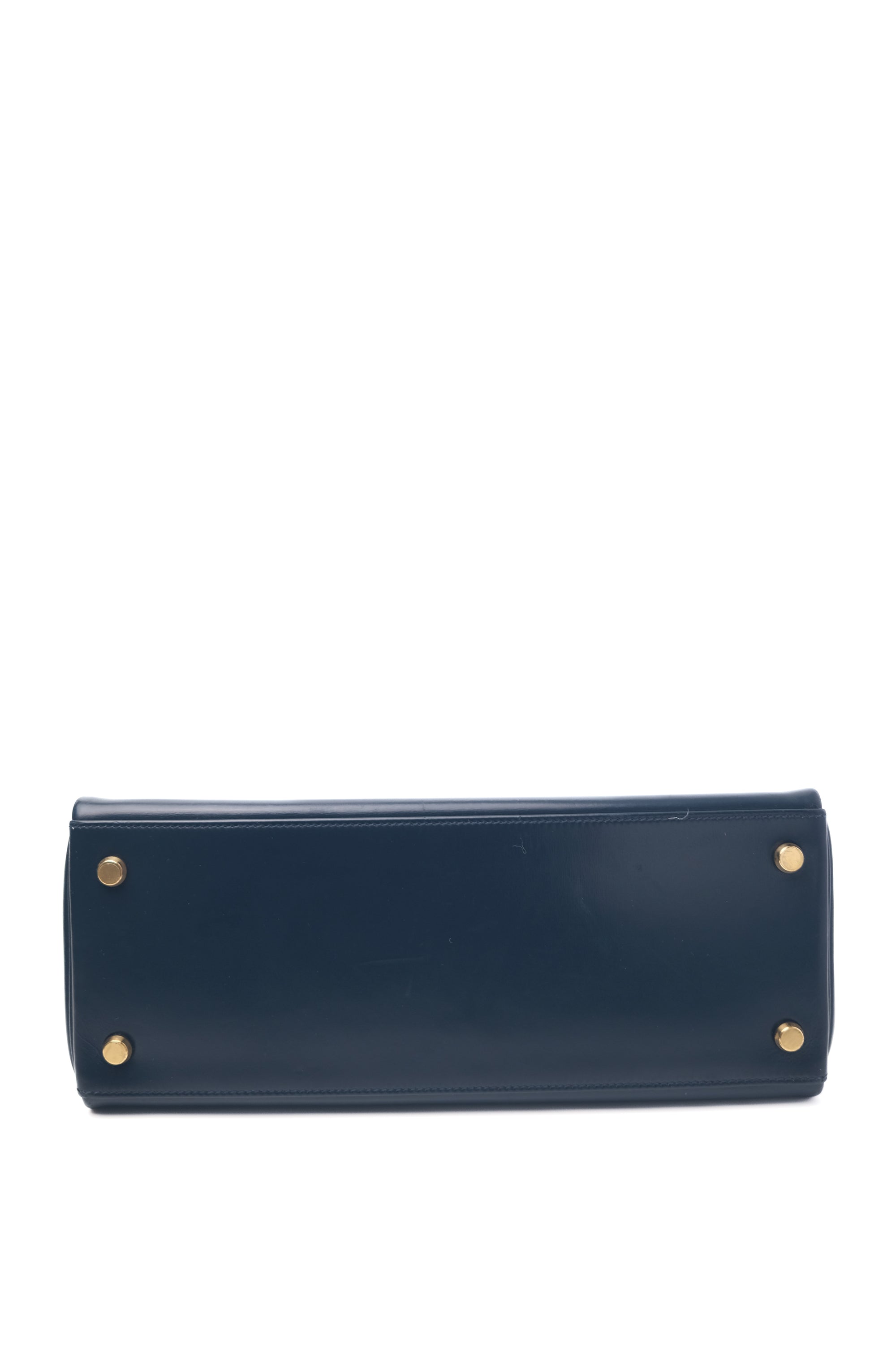 Kelly 28 Indigo (Near Black) Gold Hardware Box 〇Q