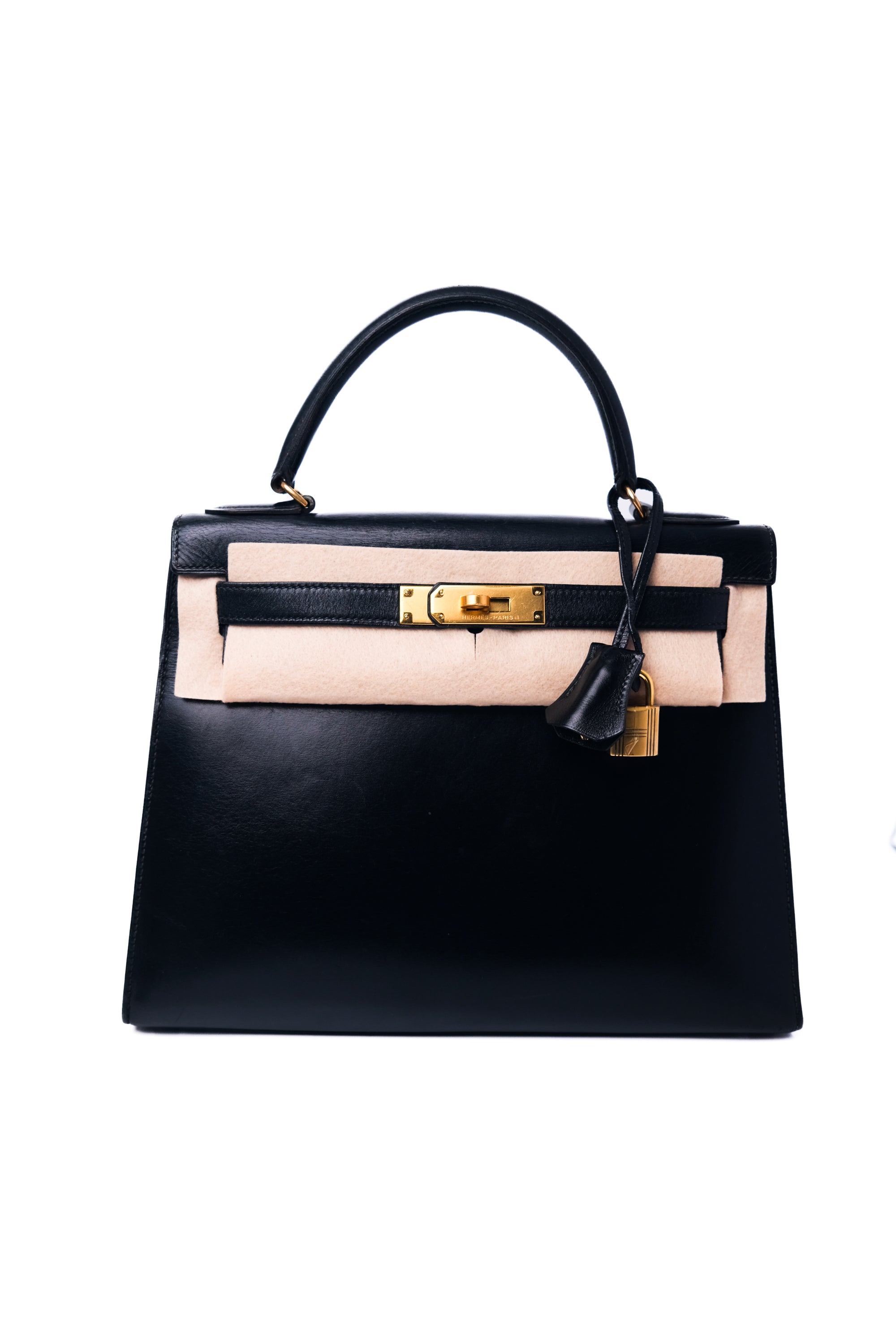 Kelly 28 Noir Gold Hardware Box