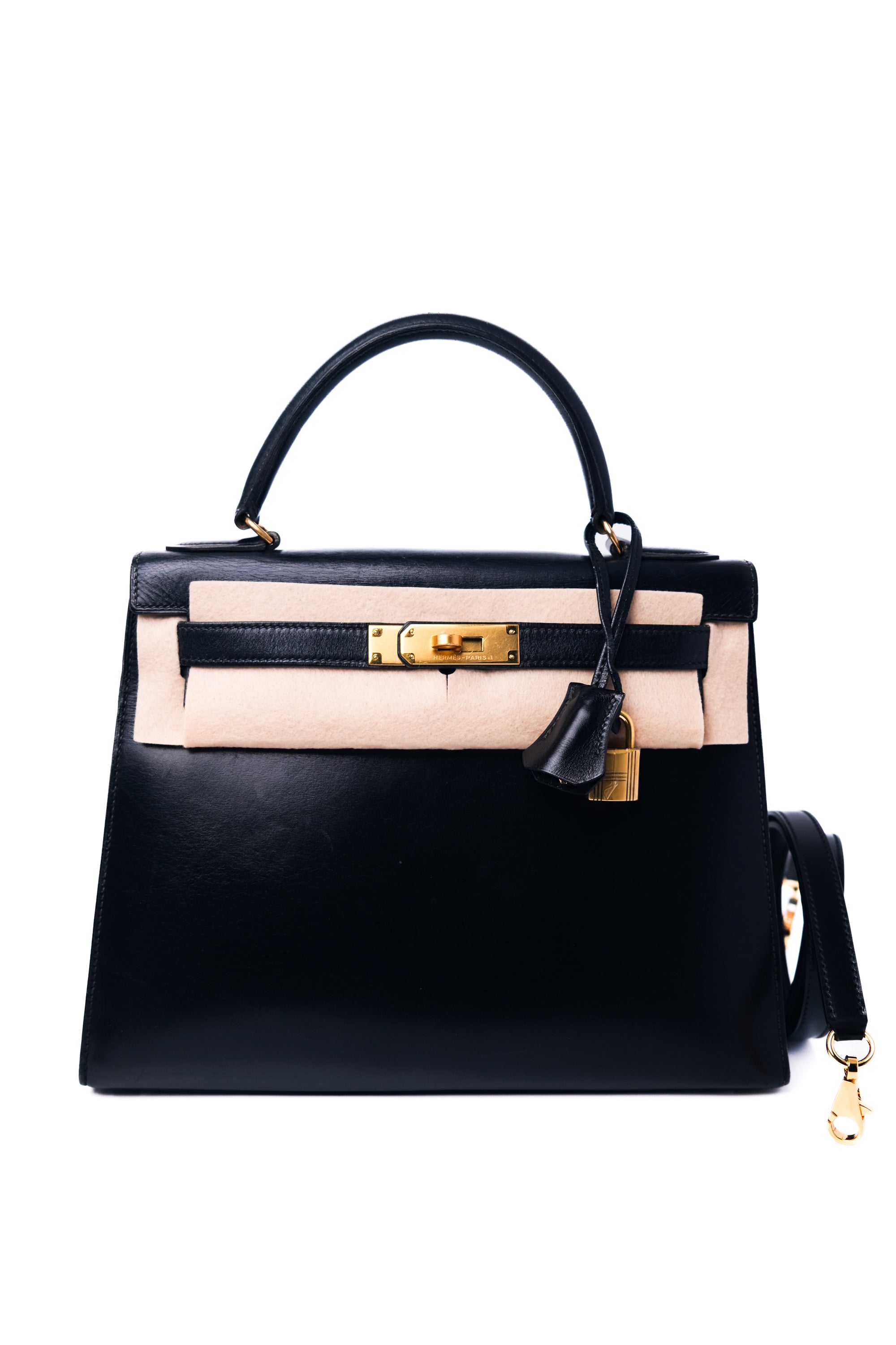 Kelly 28 Noir Gold Hardware Box