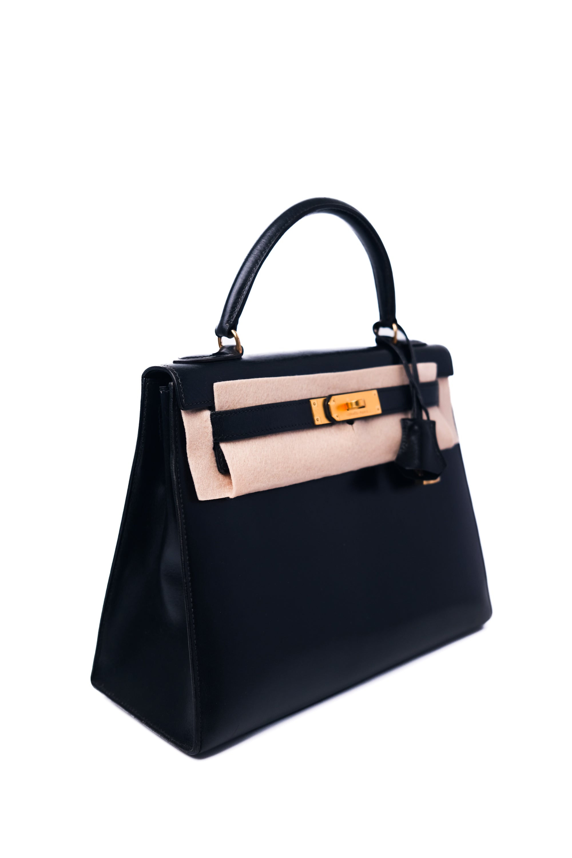 Kelly 28 Noir Gold Hardware Box