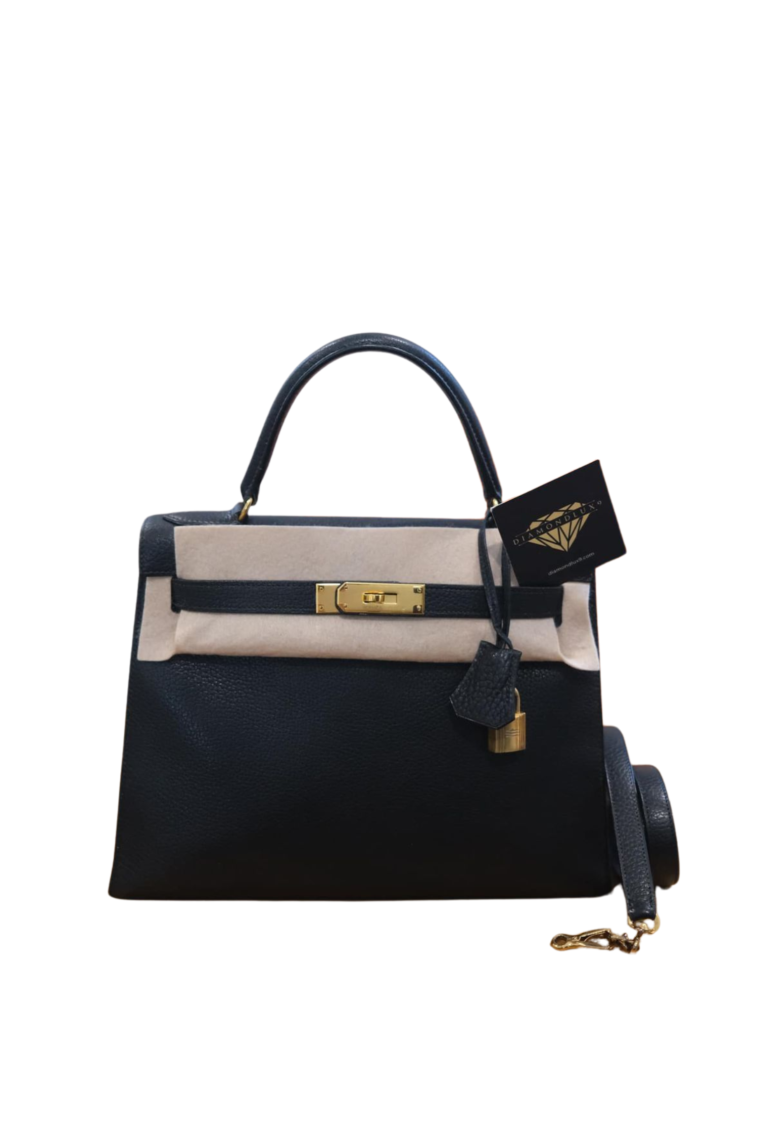 Kelly 28 Noir Gold Hardware Ardennes 〇O