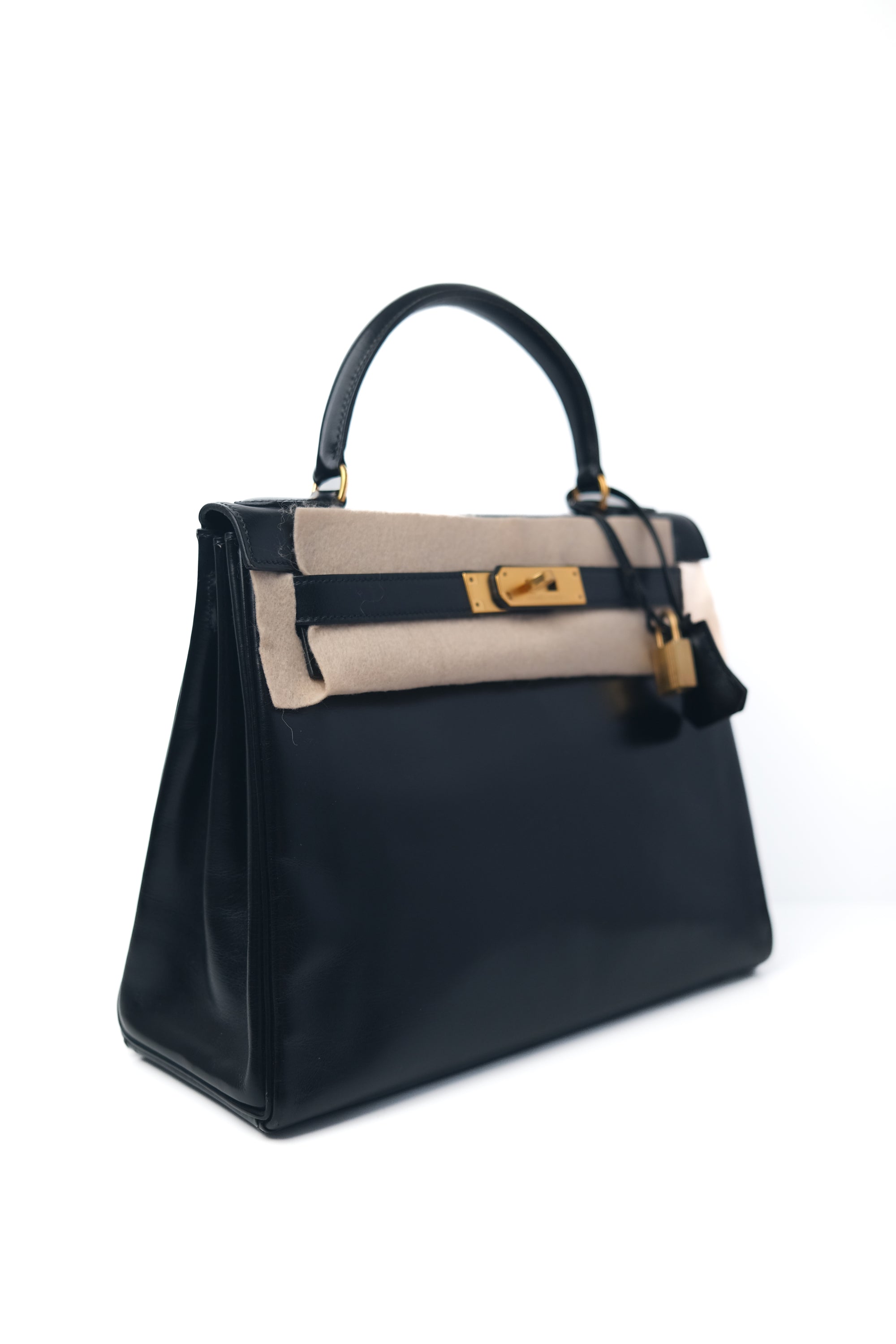 Kelly 28 Noir Gold Hardware Box 〇P