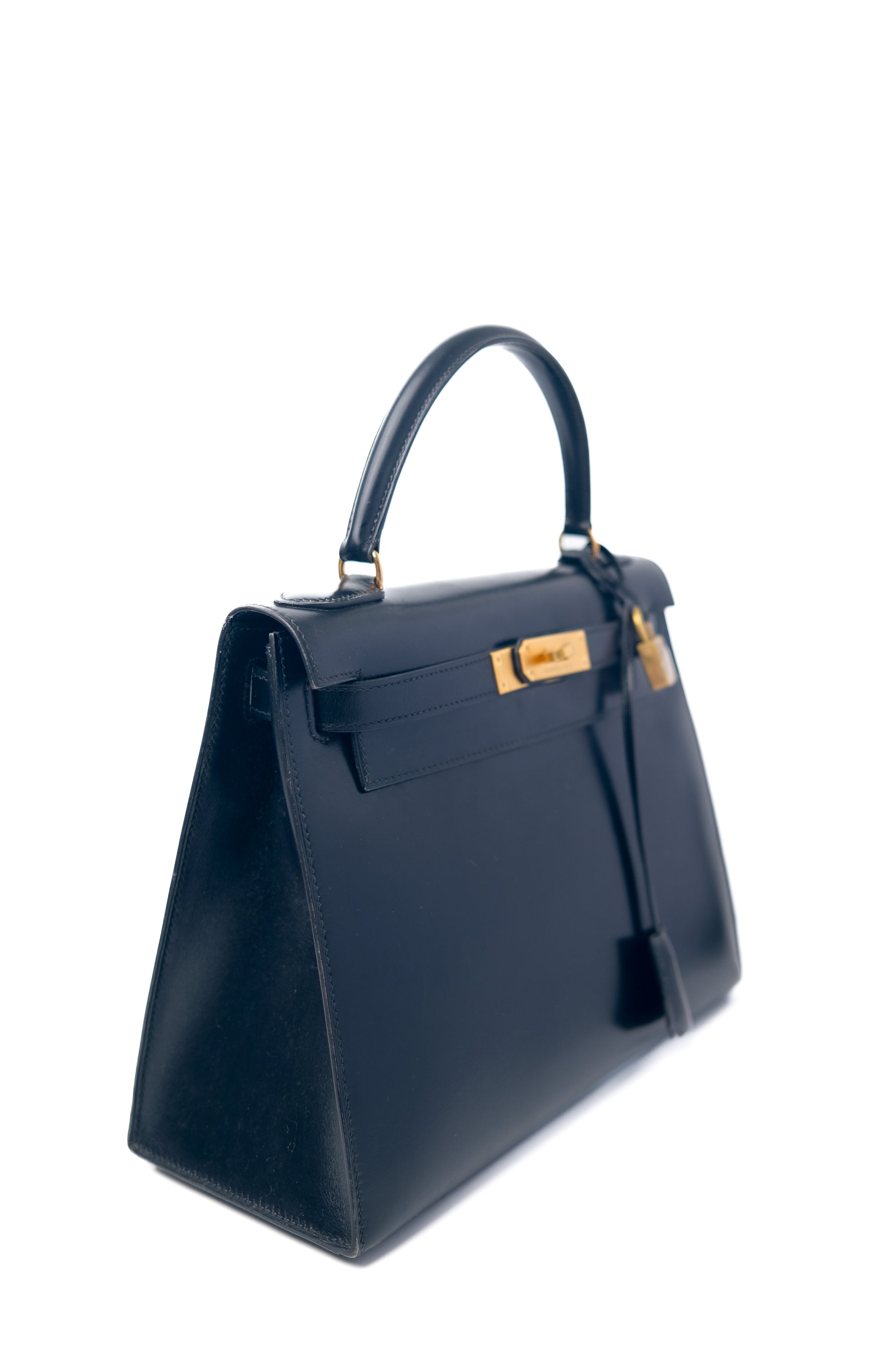 Kelly 28 Noir Gold Hardware Box 〇R