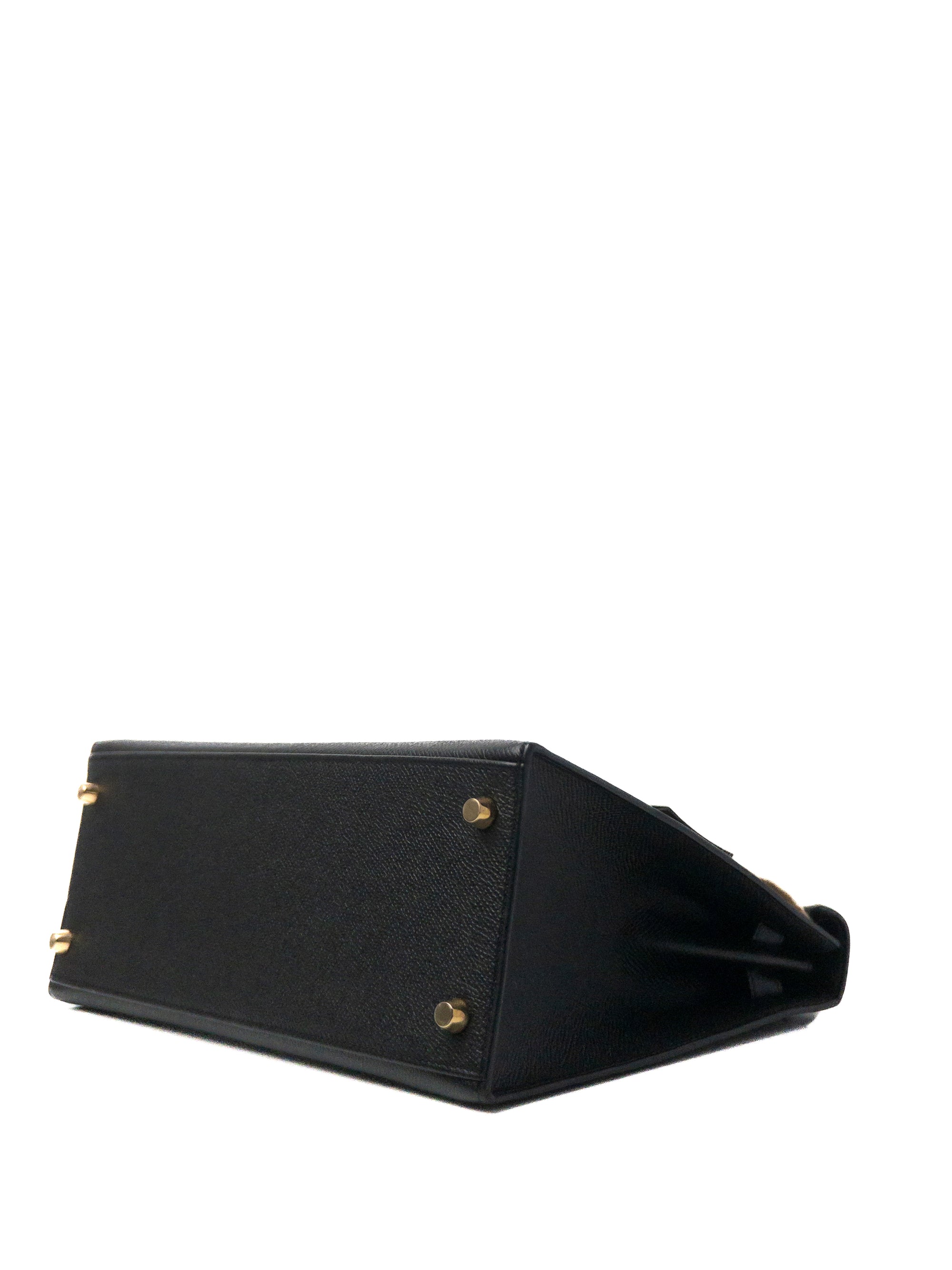 Kelly 28 Noir (Black) Gold Hardware Epsom Sellier C