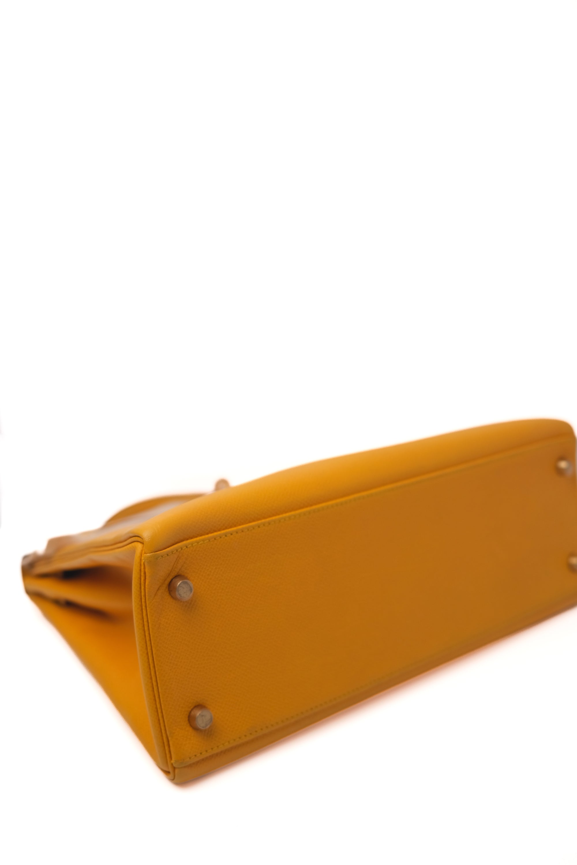 Kelly 32 Jaune Ambre Gold Hardware Epsom □A