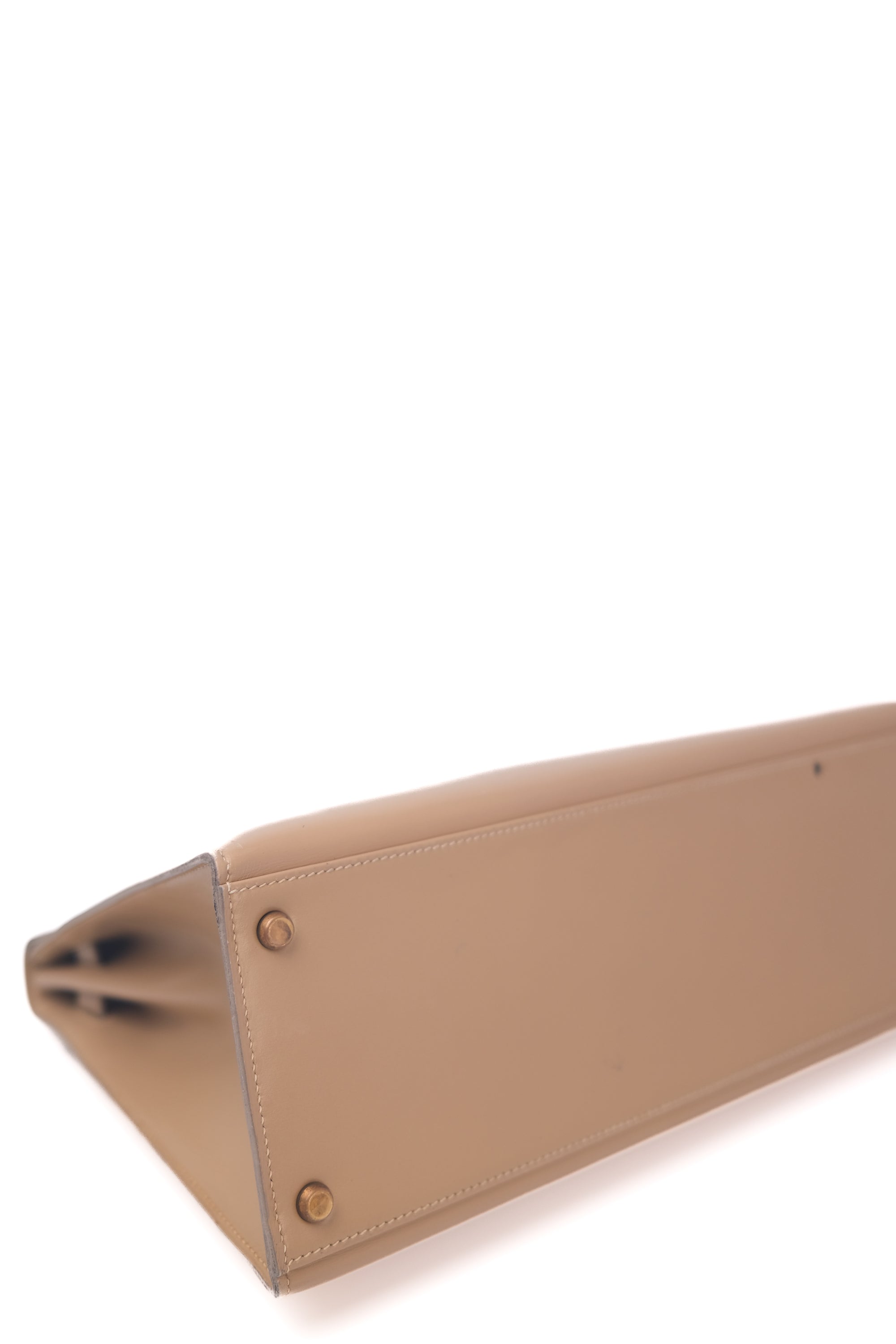 Kelly 35 Beige Gold Hardware Box 〇P