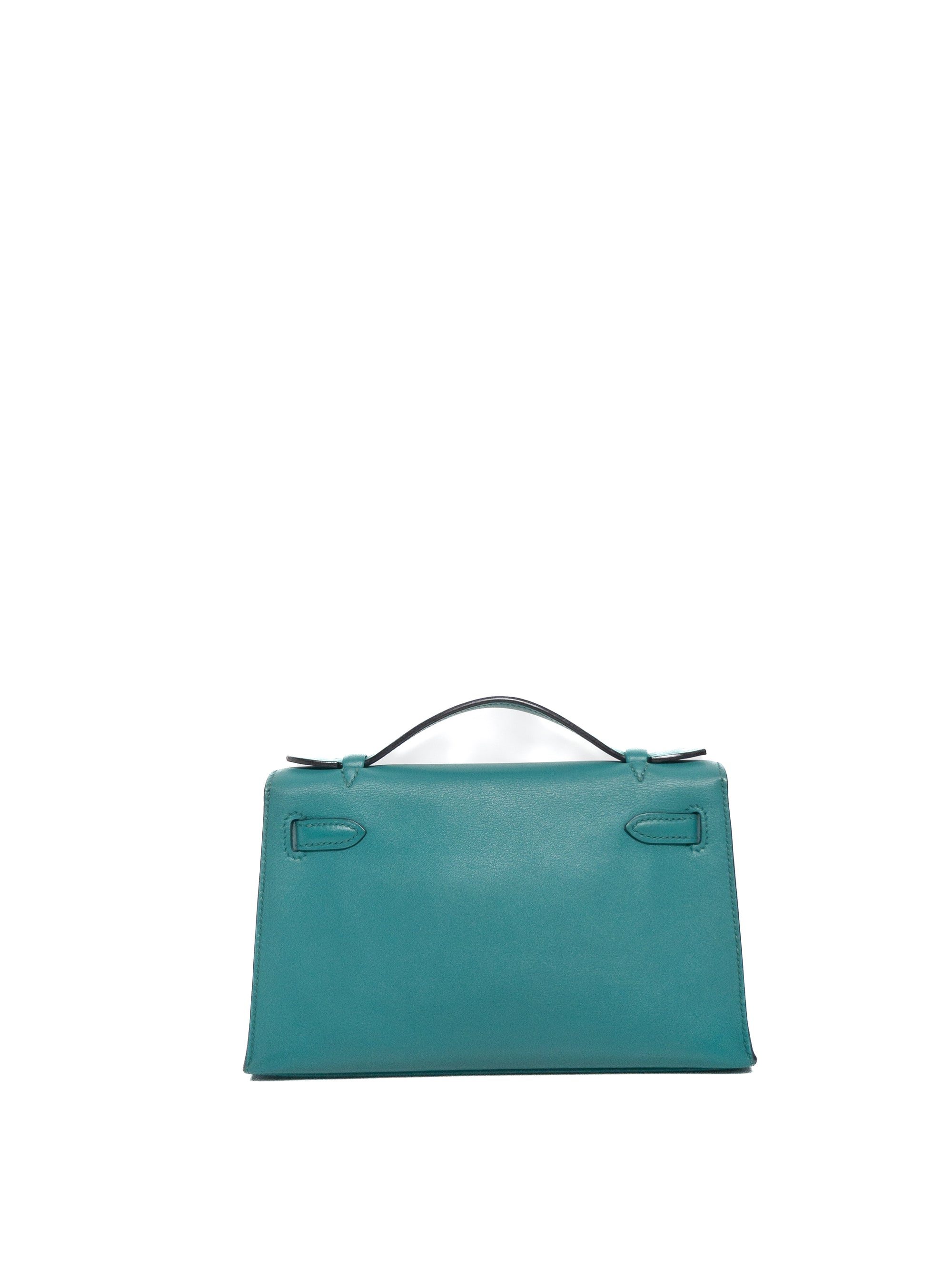 Kelly Pochette Vert Verone Gold Hardware X