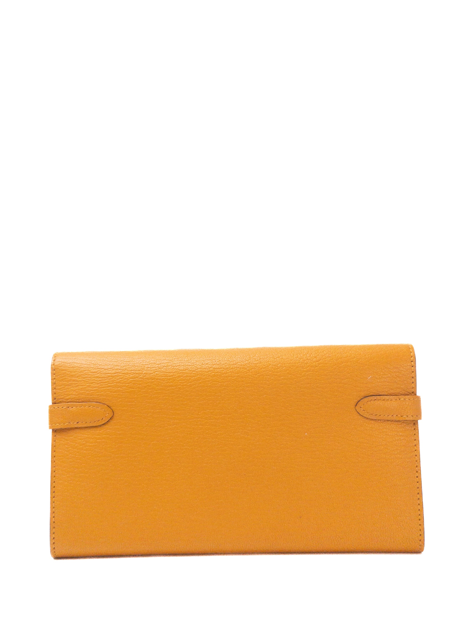 Kelly Wallet Moutarde Palladium Hardware Chevre A