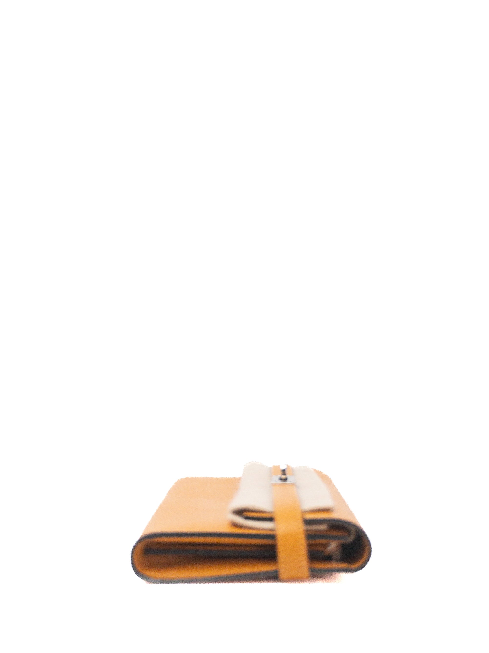 Kelly Wallet Moutarde Palladium Hardware Chevre A