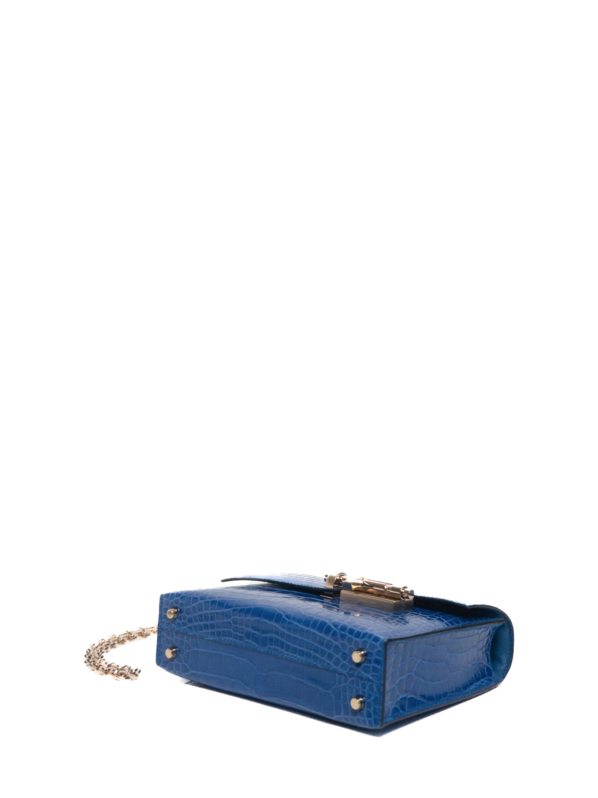 Mini Verrou Alligator Mykonos Gold Hardware D