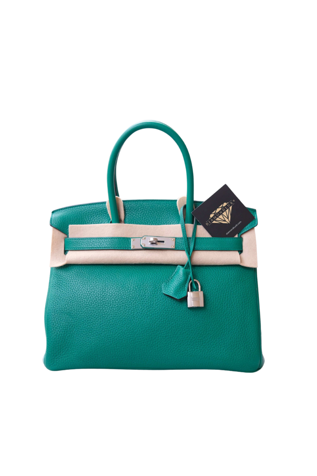 Birkin 30 Vert Vertigo Palladium Hardware Clemence A