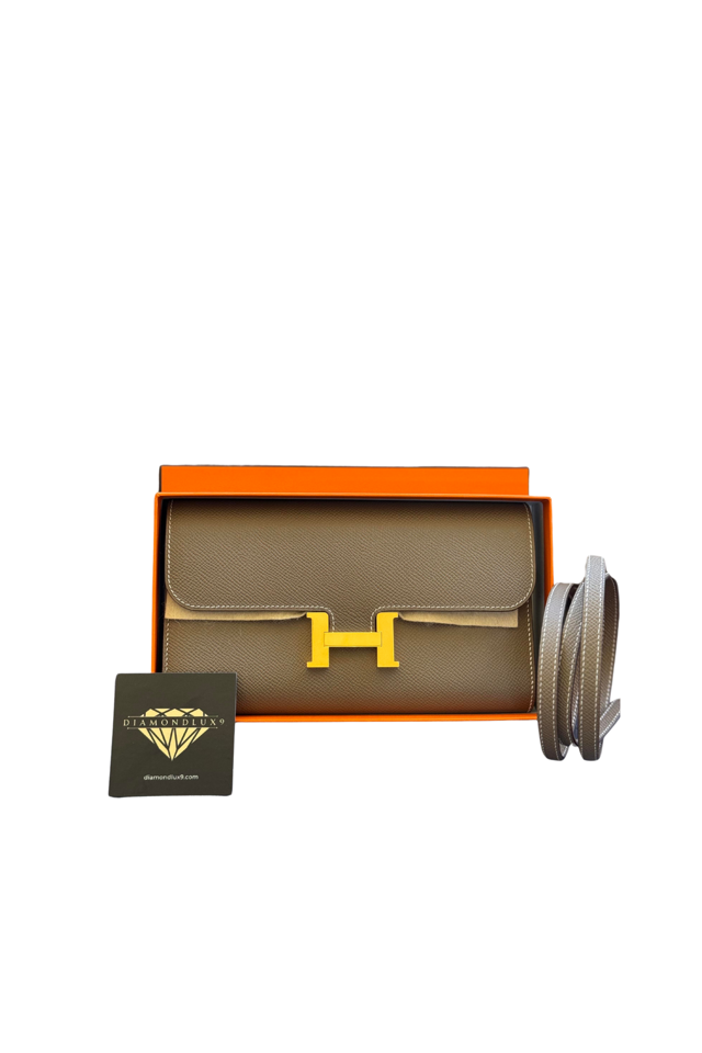 Constance To Go Etoupe Gold Hardware Epsom W